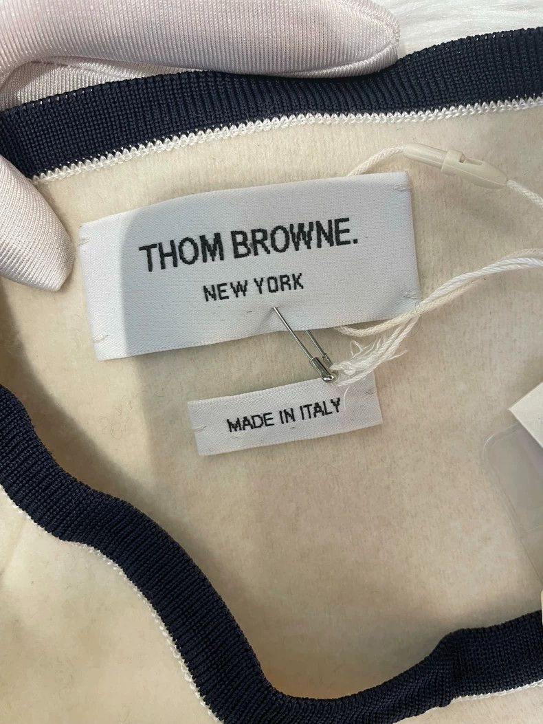 Thom Browne Thom Browne White wool vest with beige lining Size M / US 6-8 / IT 42-44 - 6 Thumbnail