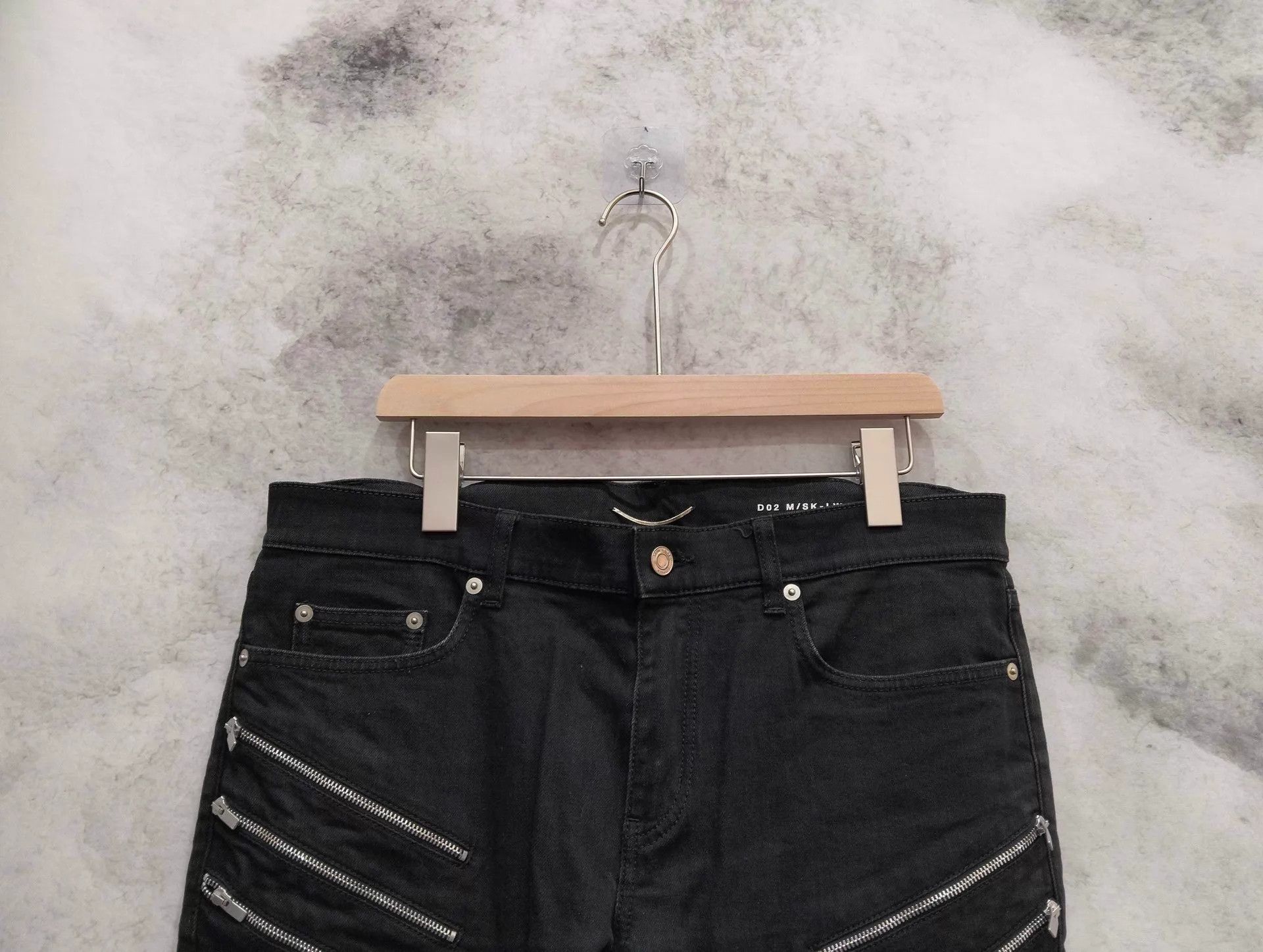 Saint Laurent Paris Saint Laurent 5-zip black jeans 33 Size US 33 - 3 Thumbnail