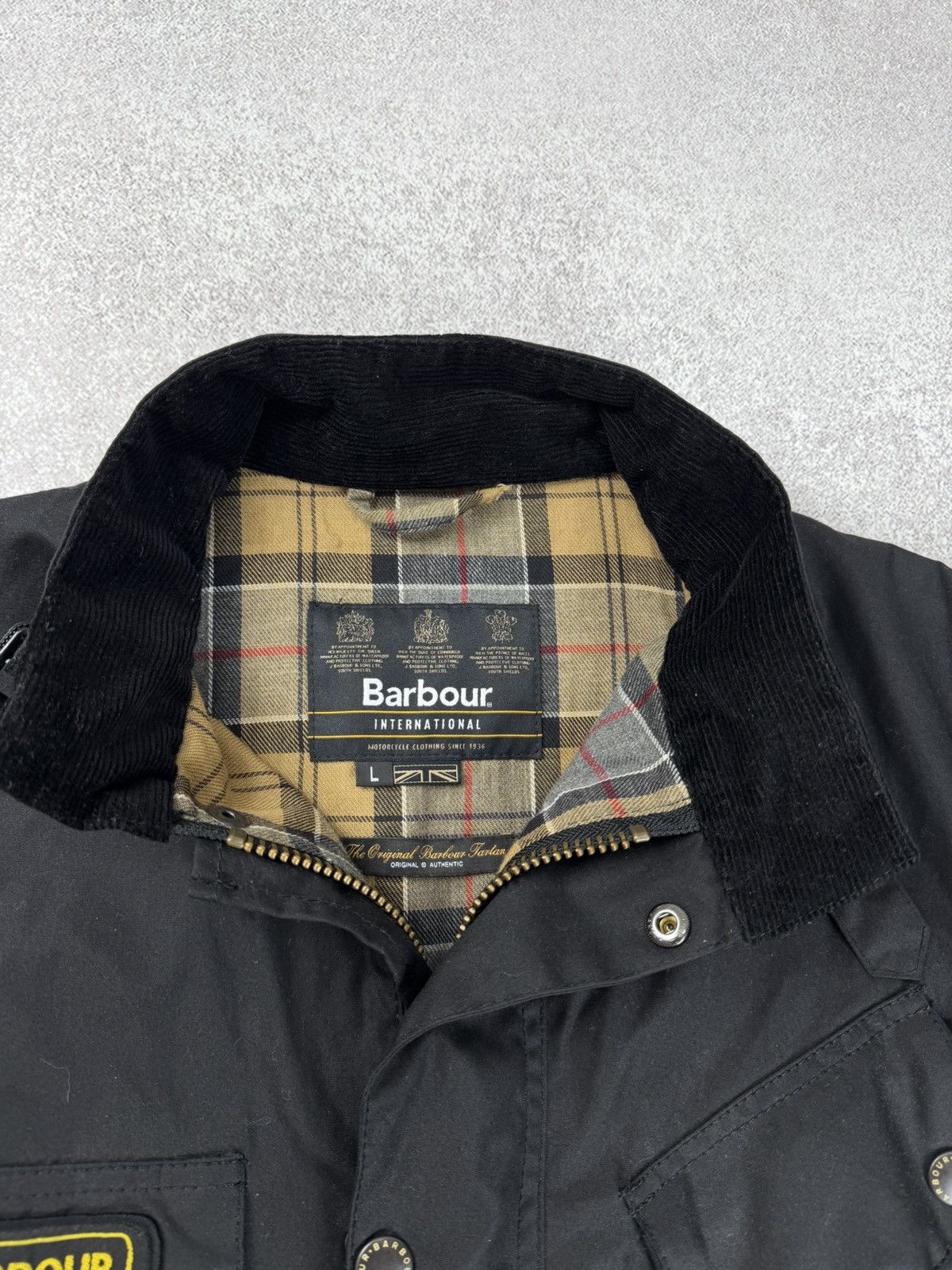 Barbour Barbour International Waxed Jacket Black Motorcycle Style Size US L / EU 52-54 / 3 - 8 Thumbnail