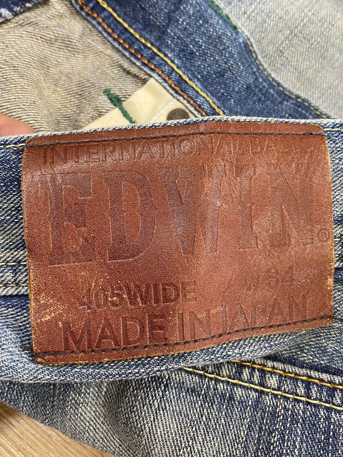 Edwin Edwin Blue Faded Wash Style Loose Jeans Size US 36 / EU 52 - 11 Thumbnail