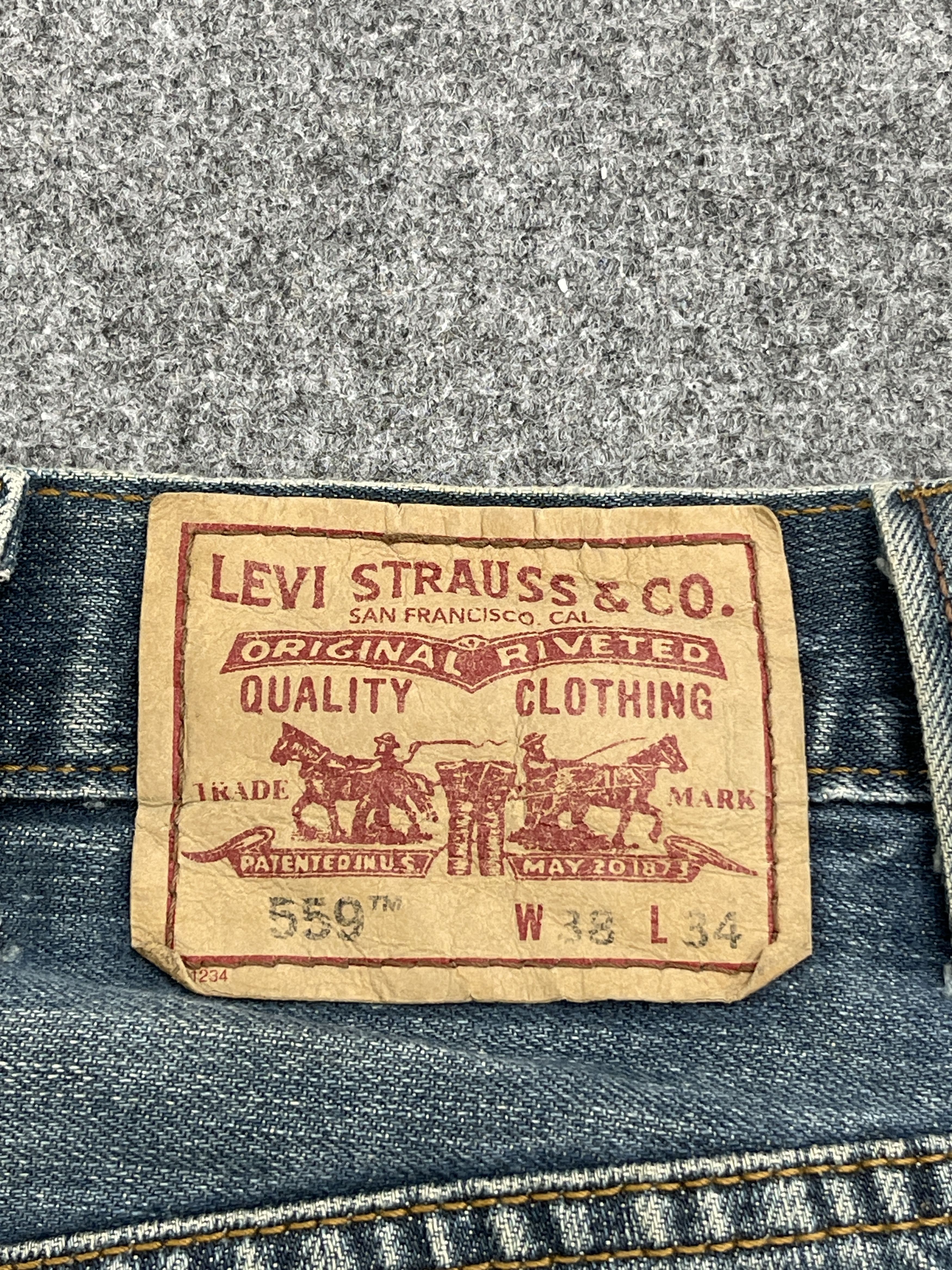 Levi's Faded Blue Vintage Levis 559 Jeans DP2558 Size US 38 / EU 54 - 5 Thumbnail