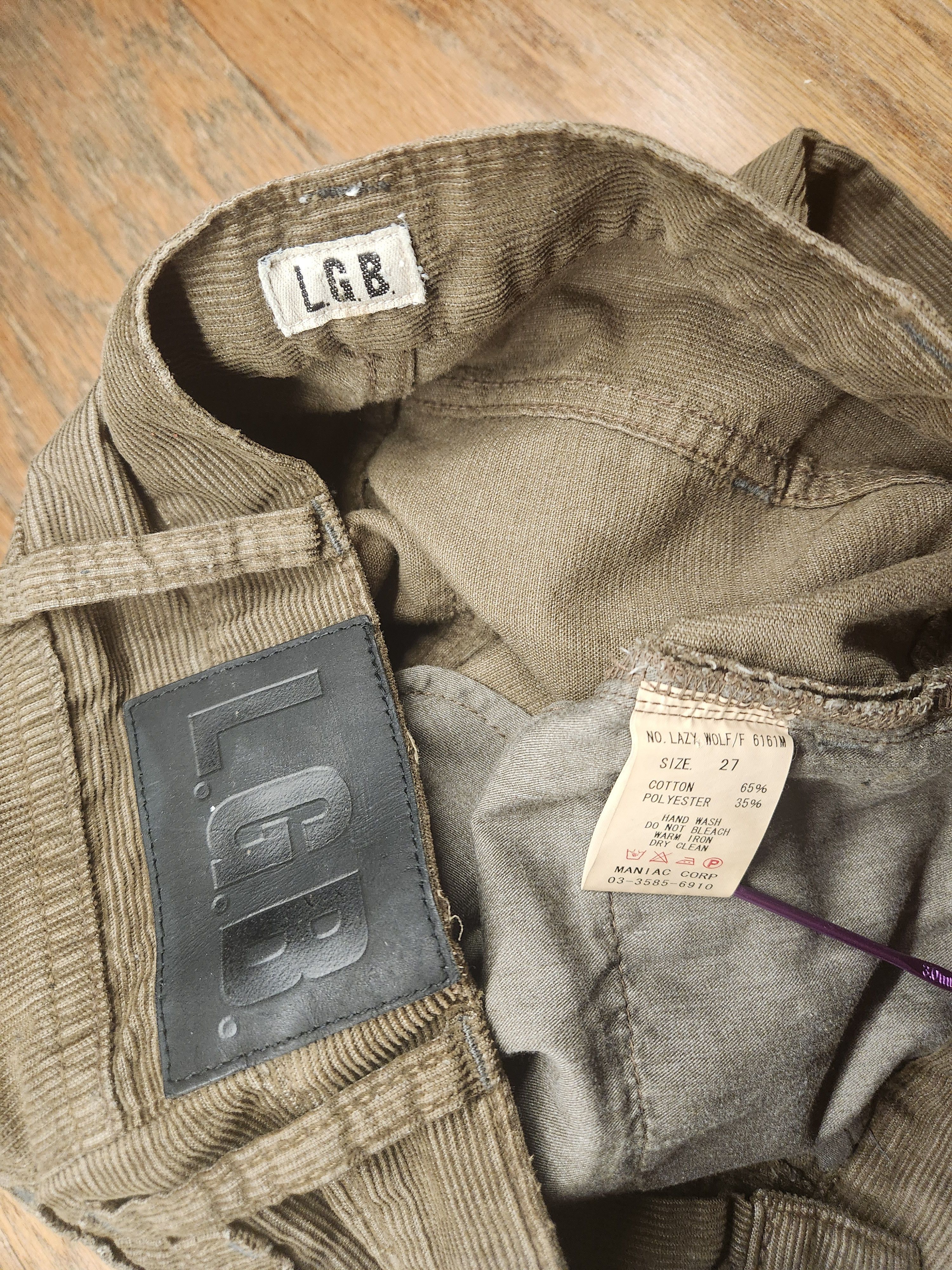 If Six Was Nine LGB flared brown corduroy pants Size US 30 / EU 46 - 3 Thumbnail