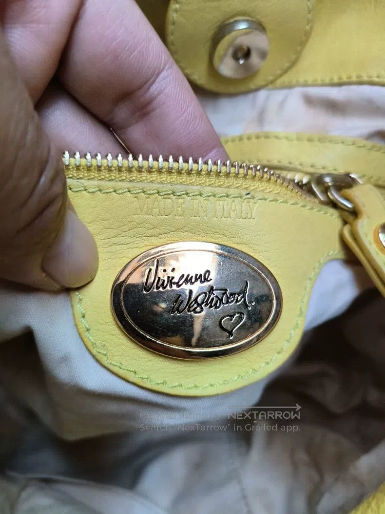 Vivienne Westwood Vivienne Westwood size os Lemon yellow shoulder bag, classi Size ONE SIZE - 4 Thumbnail