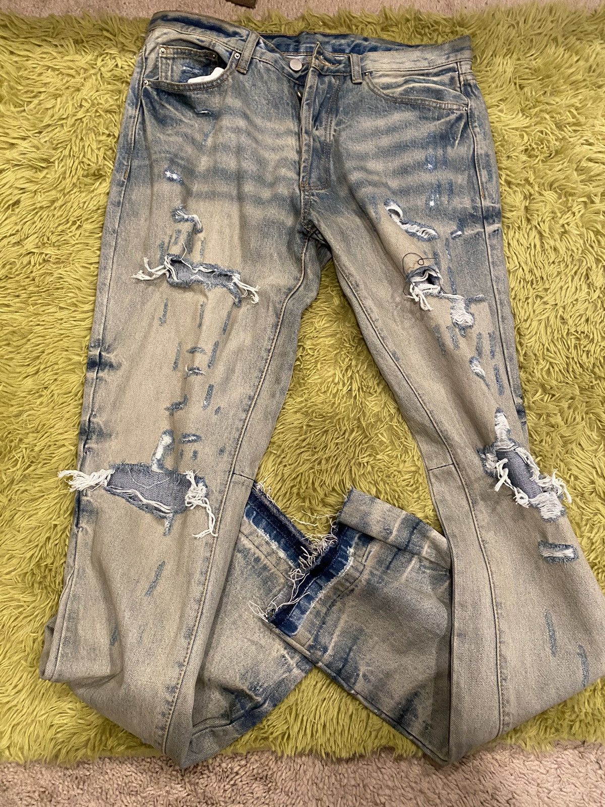 MNML Mnml Flare Size 32 - Vintage Blue Size US 32 / EU 48 - 2 Thumbnail