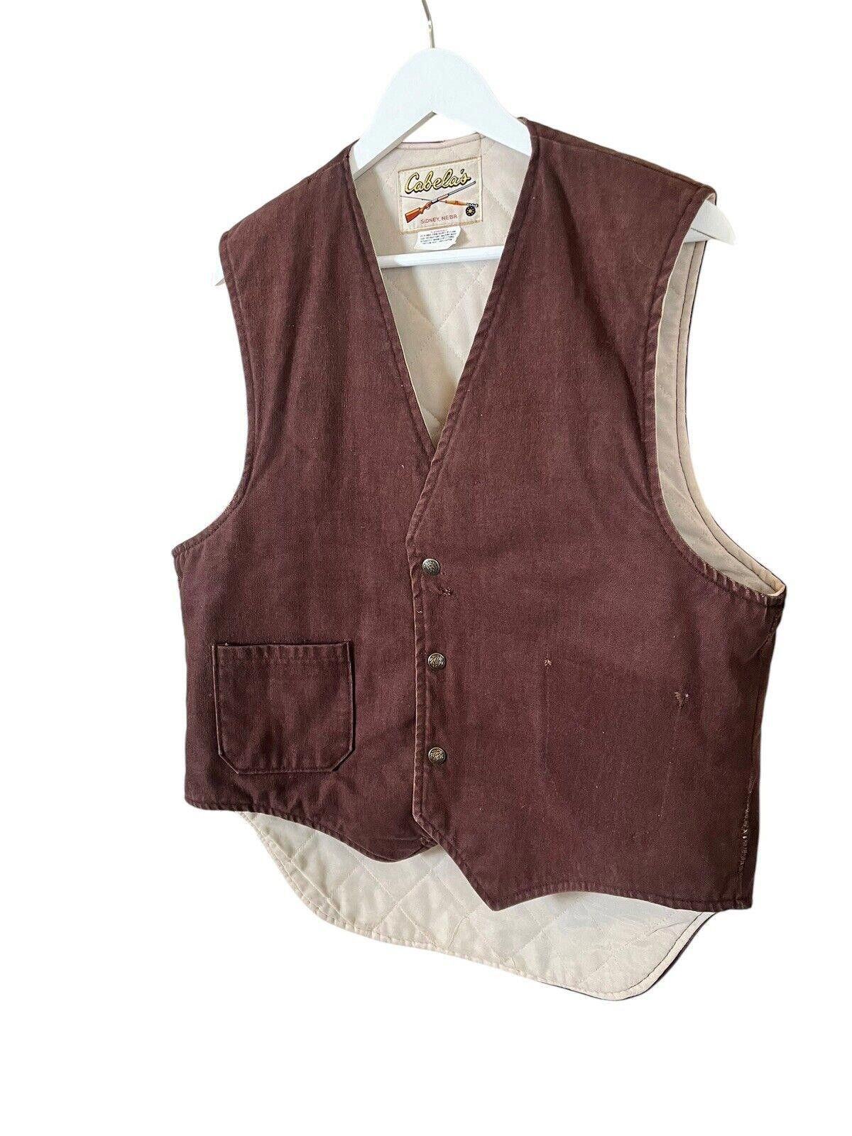 Cabelas × Vintage Vintage 90s Cabelas Sportswear Cotton Canvas Vest Large Size US L / EU 52-54 / 3 - 1 Thumbnail