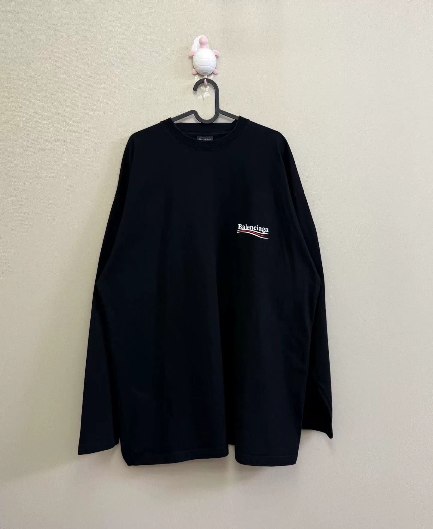 Balenciaga Balenciaga Black Embroidered Cola Longsleeve Size US L / EU 52-54 / 3 - 1 Thumbnail
