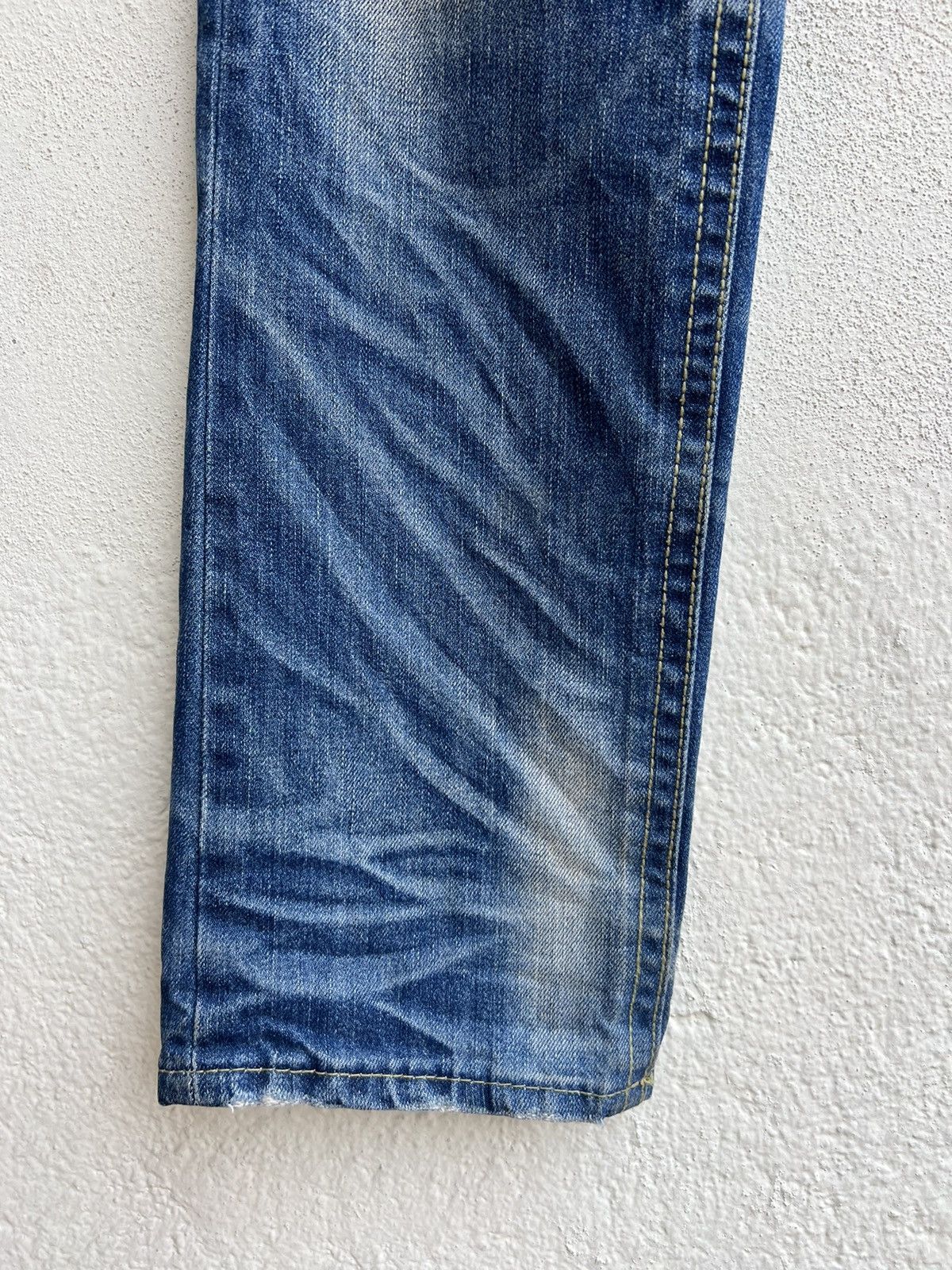 Vintage RARE! Yoshitomo Nara Lolita Vintage Denim Jeans Size US 30 / EU 46 - 10 Thumbnail