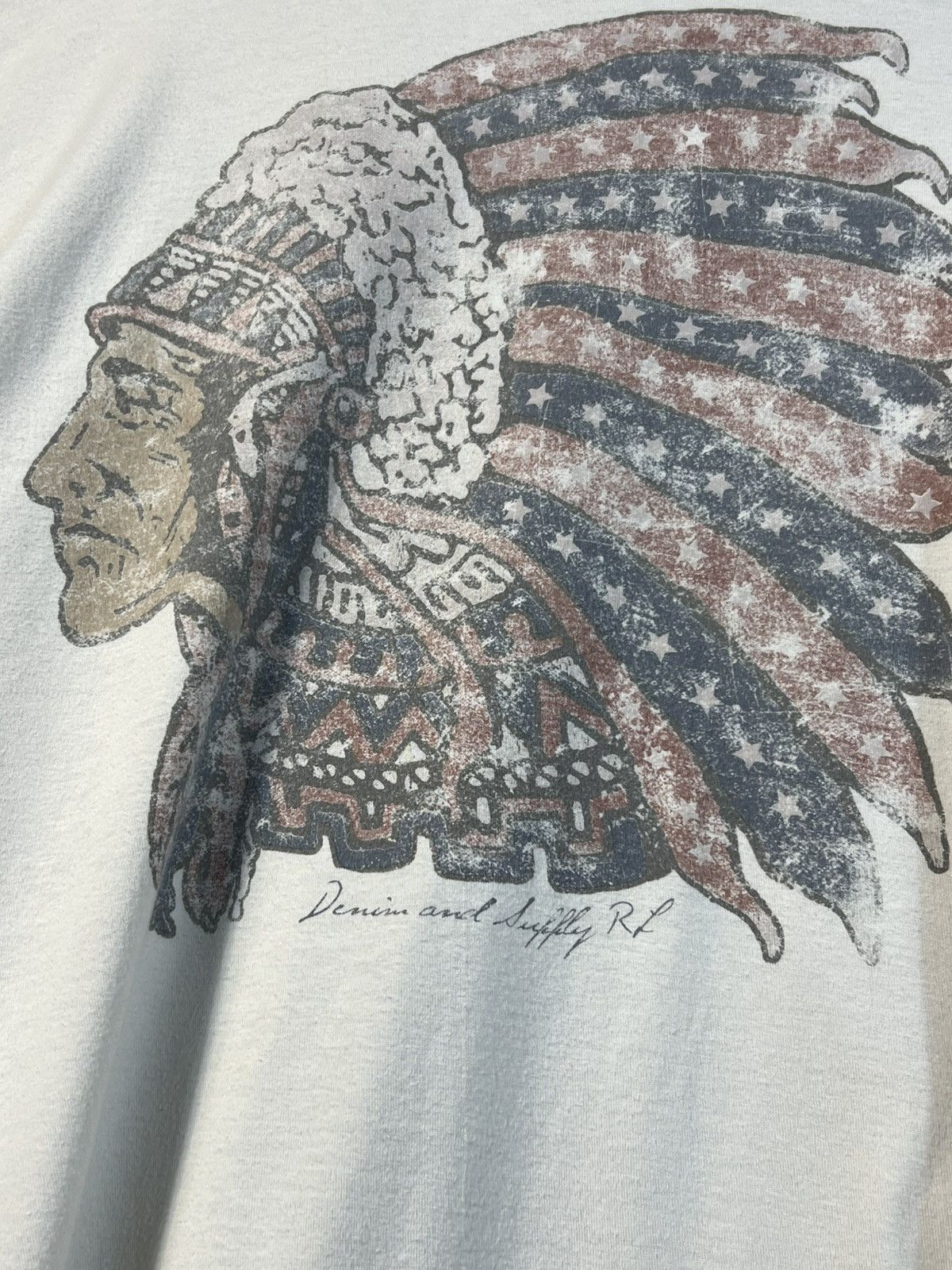 Denim & Supply Ralph Lauren *RARE* Denim & Supply Ralph Lauren Aztec USA Flag Shirt Size US L / EU 52-54 / 3 - 5 Thumbnail