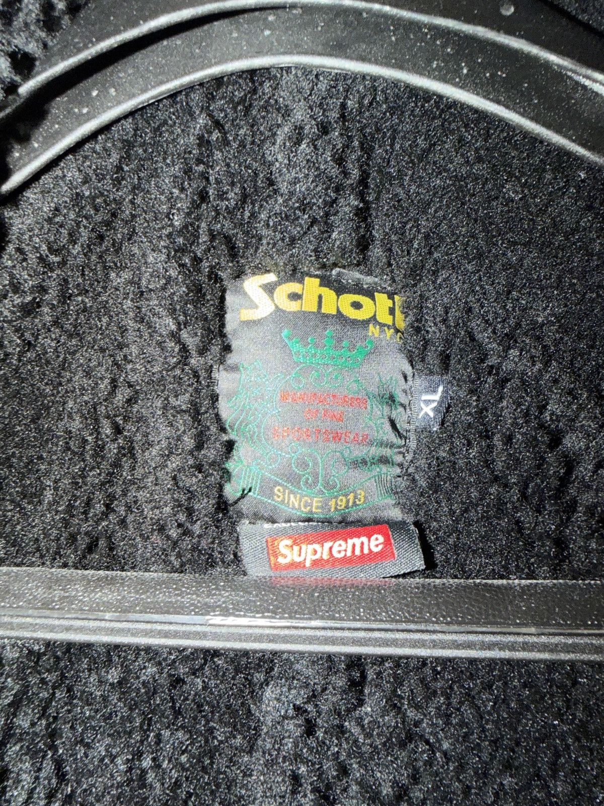 Supreme Supreme Schott Shearling Bomber Jacket Size US XL / EU 56 / 4 - 6 Thumbnail
