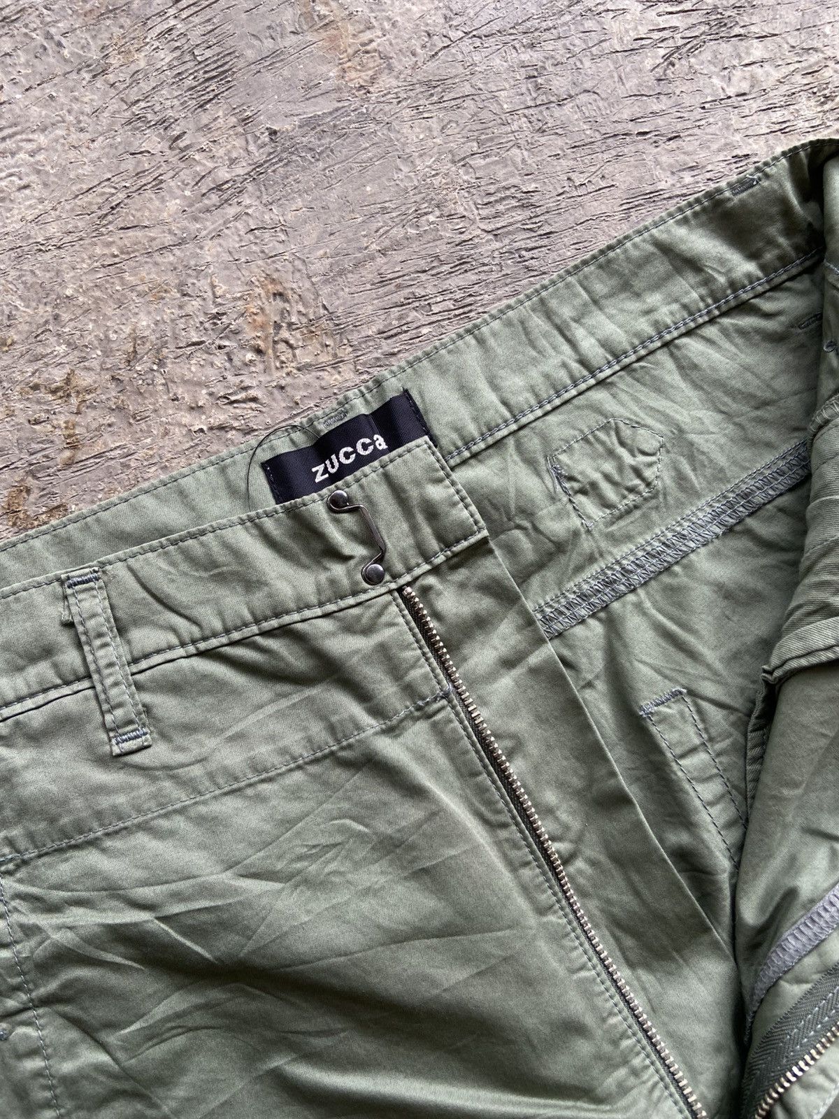 Issey Miyake 1990s Zucca by Issey Miyake - Button Pocket Military Pants Size US 30 / EU 46 - 4 Thumbnail