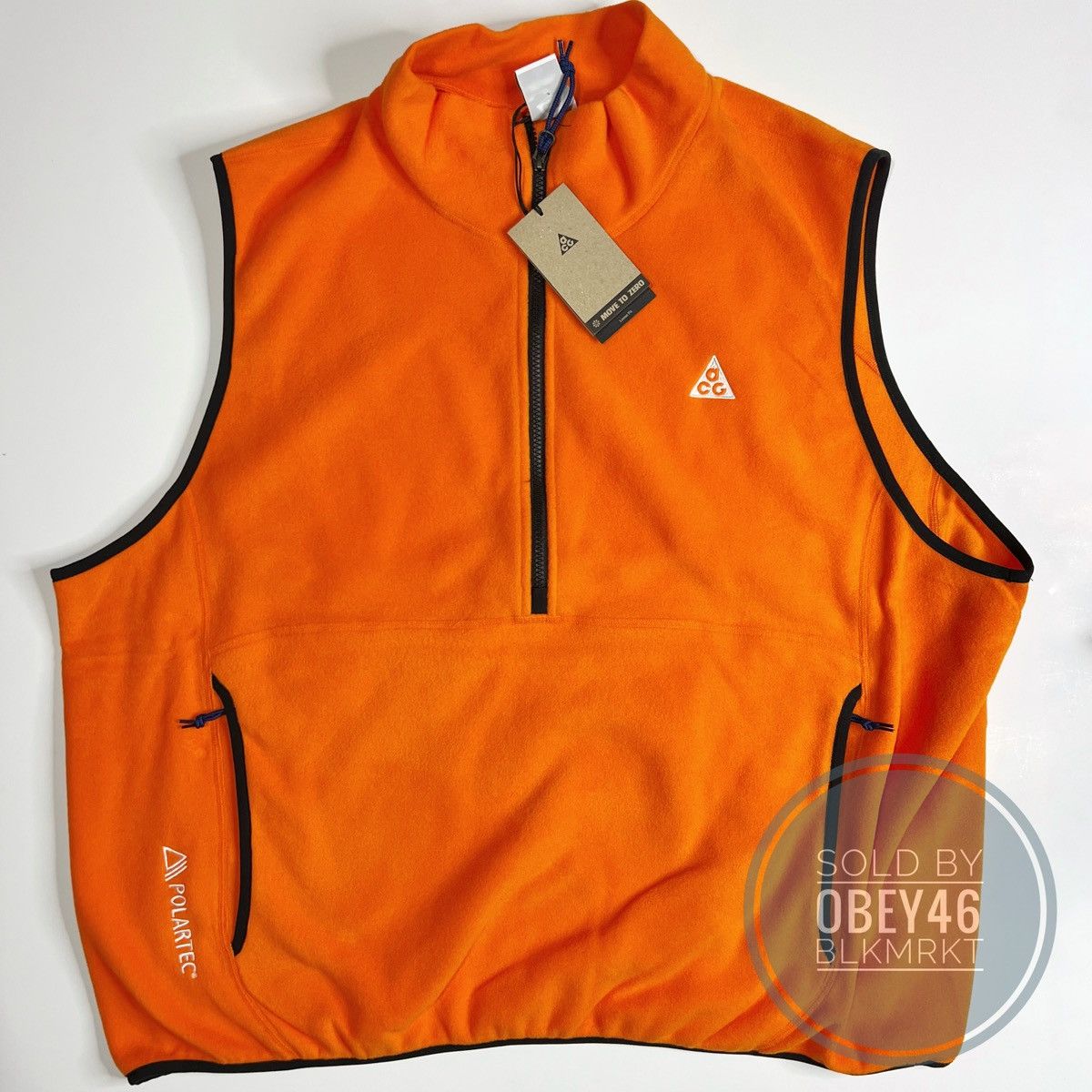 Nike Nike ACG Wolf Tree Vest Polartec Orange/Black 2XL Size US XXL / EU 58 / 5 - 1 Thumbnail