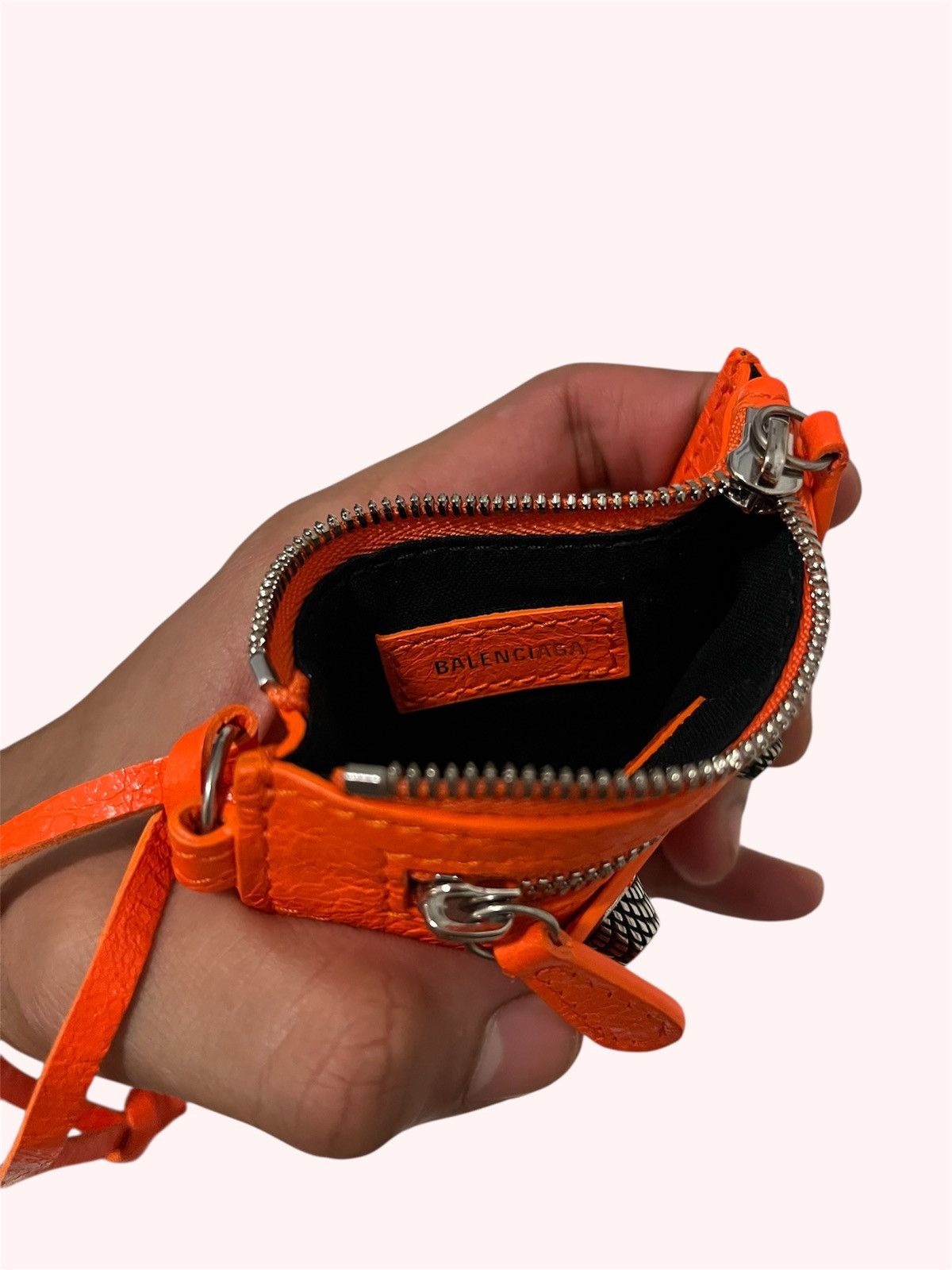 Balenciaga Le Cagole Coin Purse Orange Size ONE SIZE - 3 Thumbnail