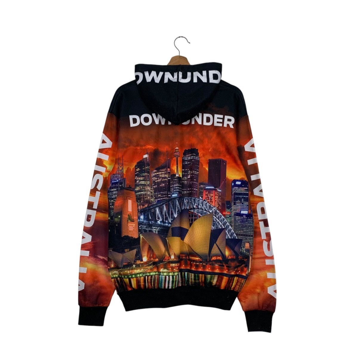 Japanese Brand HOXLEY AUSTRALIA Fullprint Polyester Hoodies #1960-C85 Size US L / EU 52-54 / 3 - 13 Thumbnail