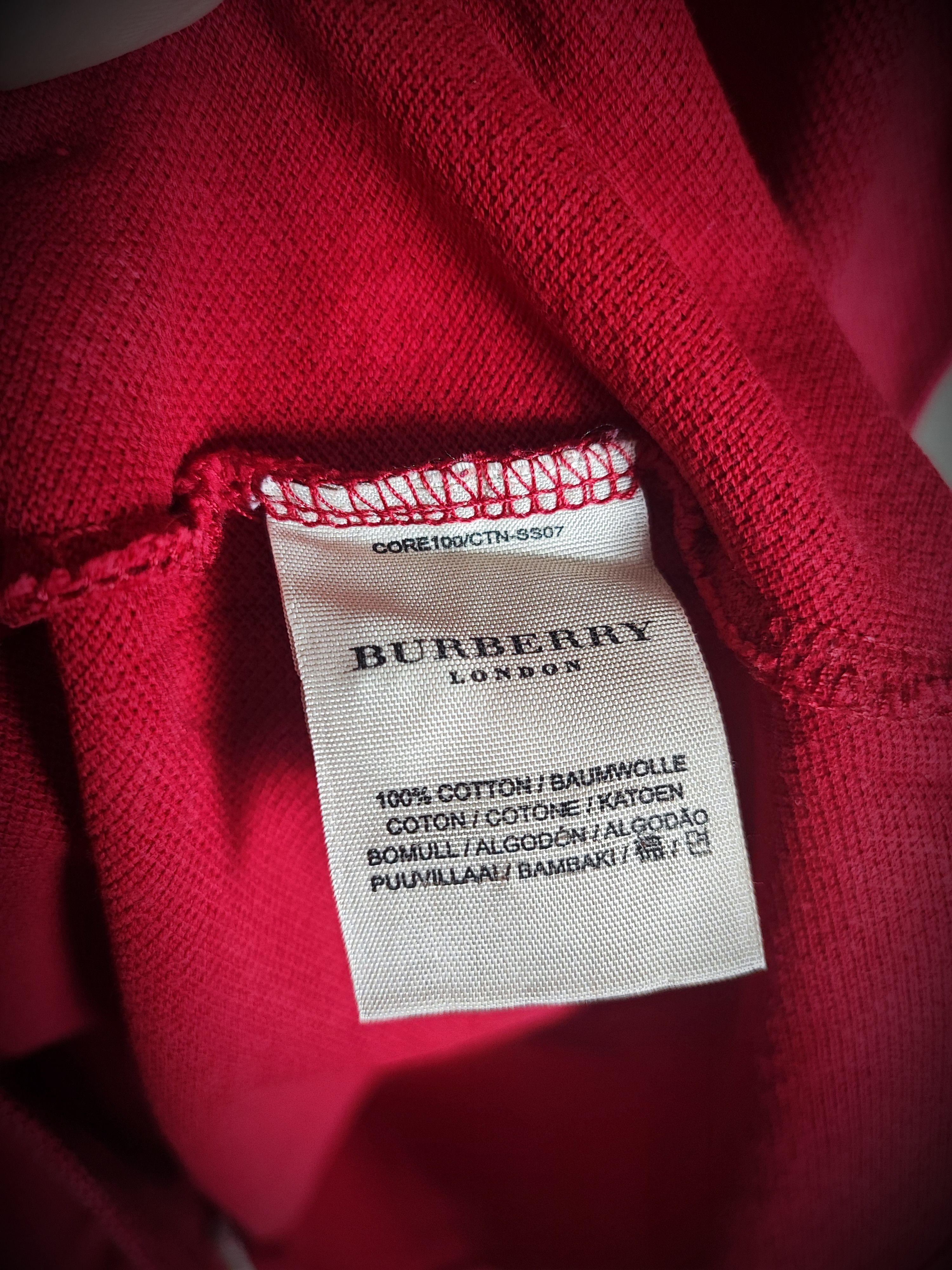 Burberry Burberry Polo L Red Size US L / EU 52-54 / 3 - 8 Thumbnail