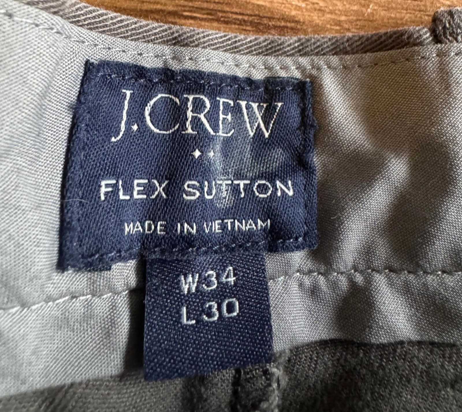 J.Crew J. Crew Flex Sutton Brown Dress Pants Mens 34 x 30 Size US 34 / EU 50 - 2 Thumbnail