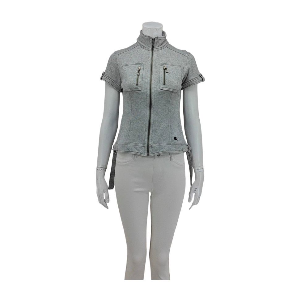 Burberry Burberry Blue Label Gray Zip Up Sweatshirt Size 38 Size S / US 4 / IT 40 - 1 Thumbnail
