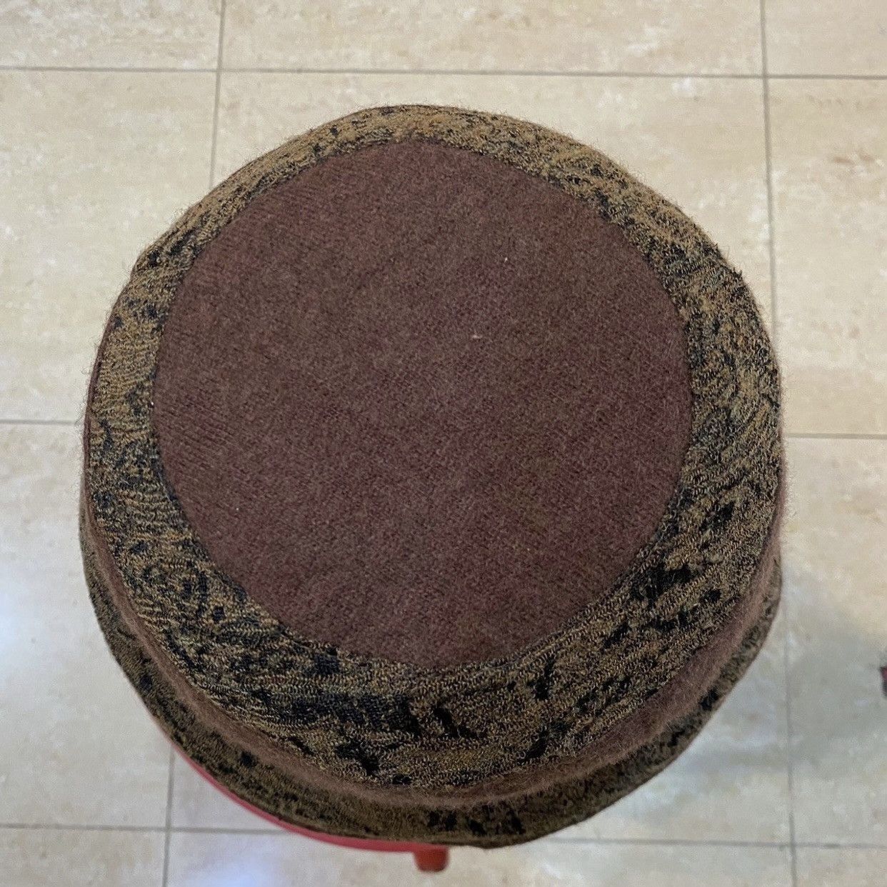 Japanese Brand brown wool bucket hat with a patterned brim made in japan Size ONE SIZE - 5 Thumbnail