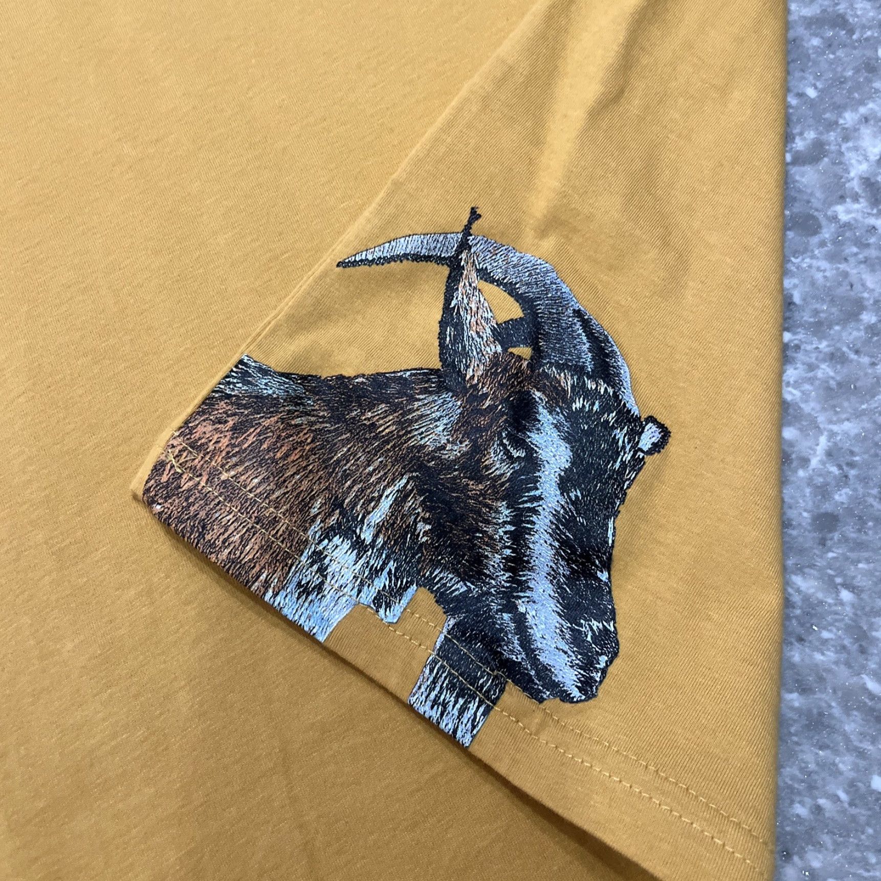 Goorin Bros. MEN'S GOORIN BROS THE G.O.A.T TEE - T-SHIRT - THE FARM - S Yellow Rare Size US S / EU 44-46 / 1 - 5 Thumbnail