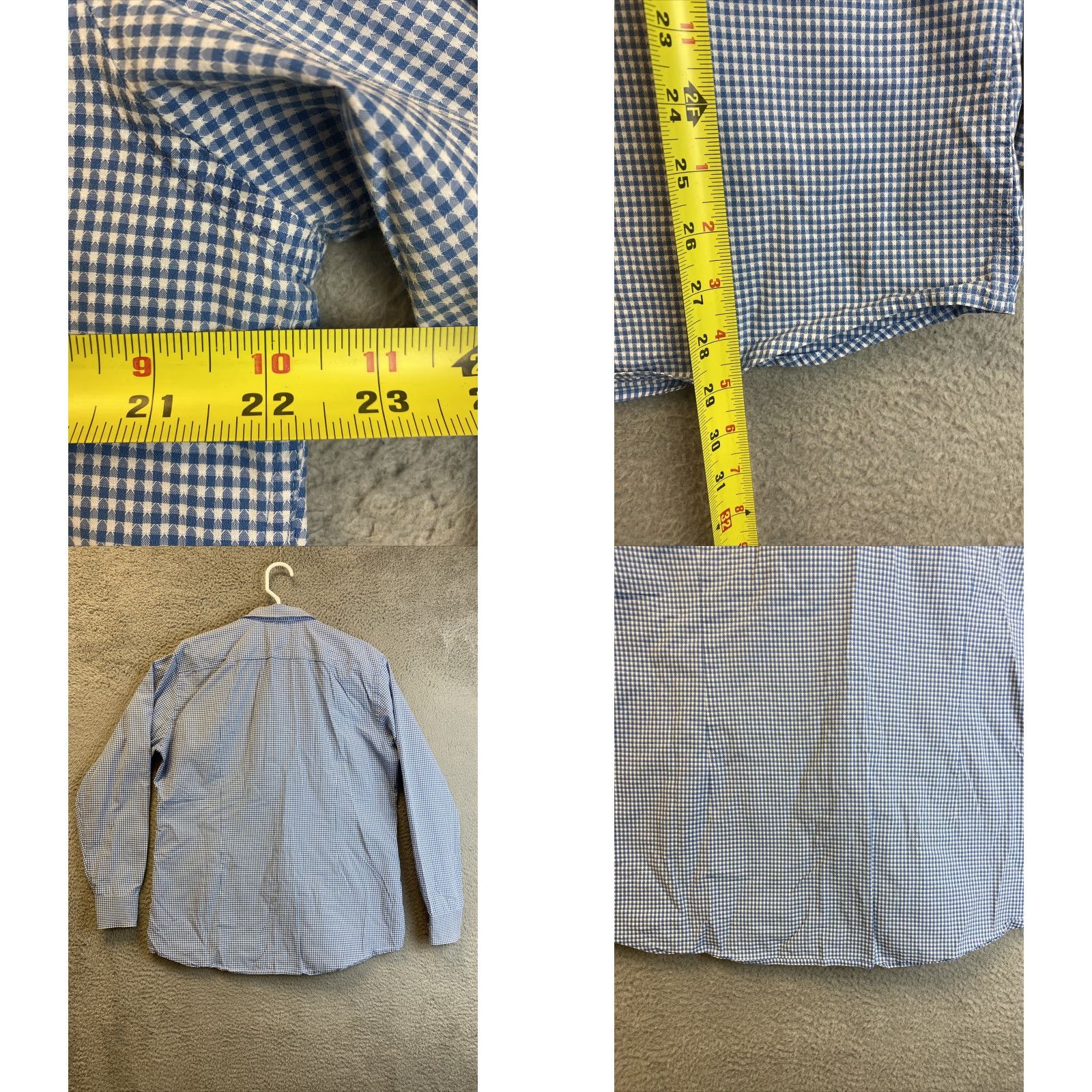 Hugo Boss Hugo Boss Shirt Men's 17 Slim Blue Striped Dress Shirt Button-Down Casual Business USA Size US XL / EU 56 / 4 - 8 Thumbnail