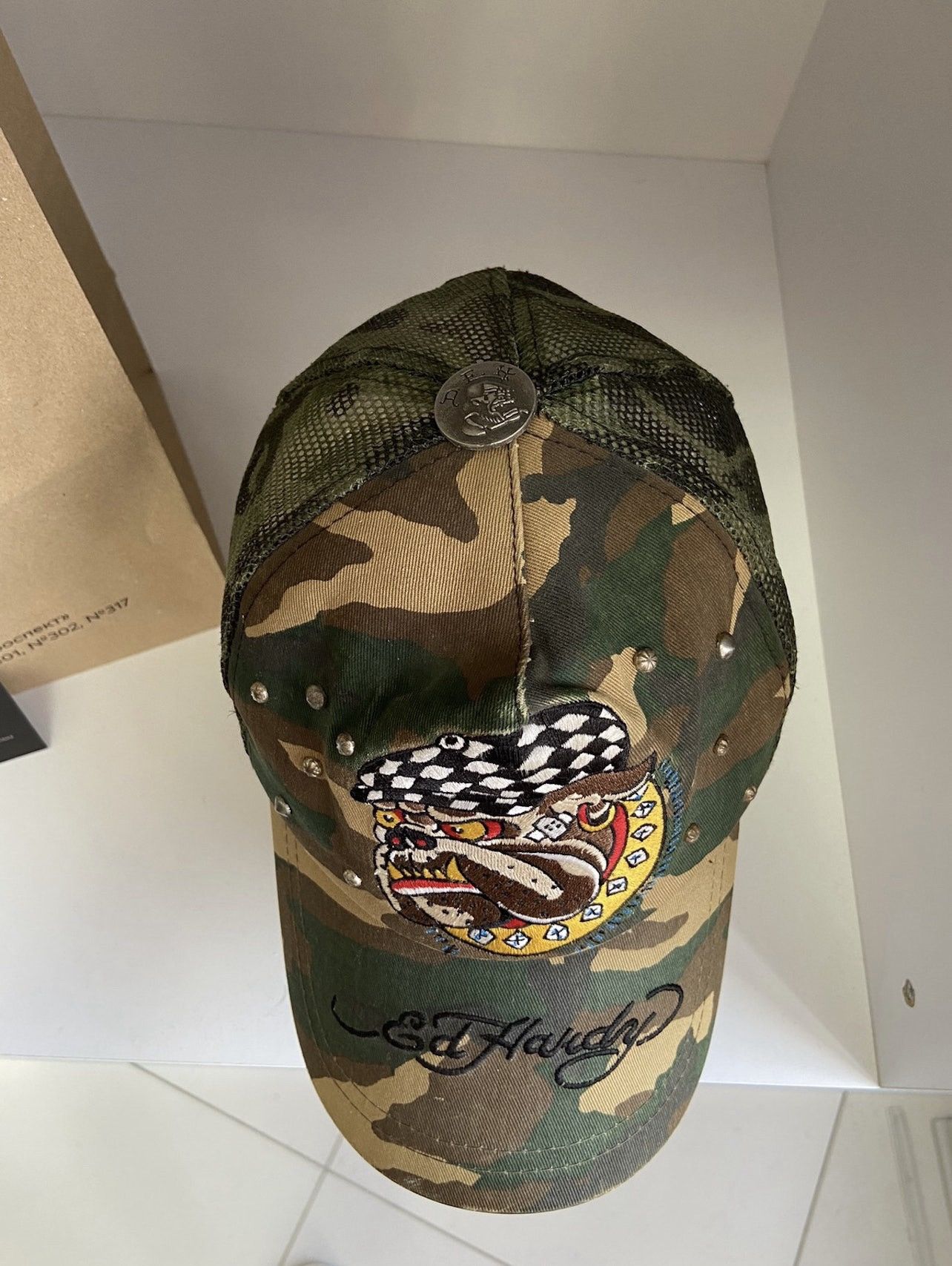 Ed Hardy × Vintage Vintage Camo Ed Hardy Cap Size ONE SIZE - 6 Thumbnail