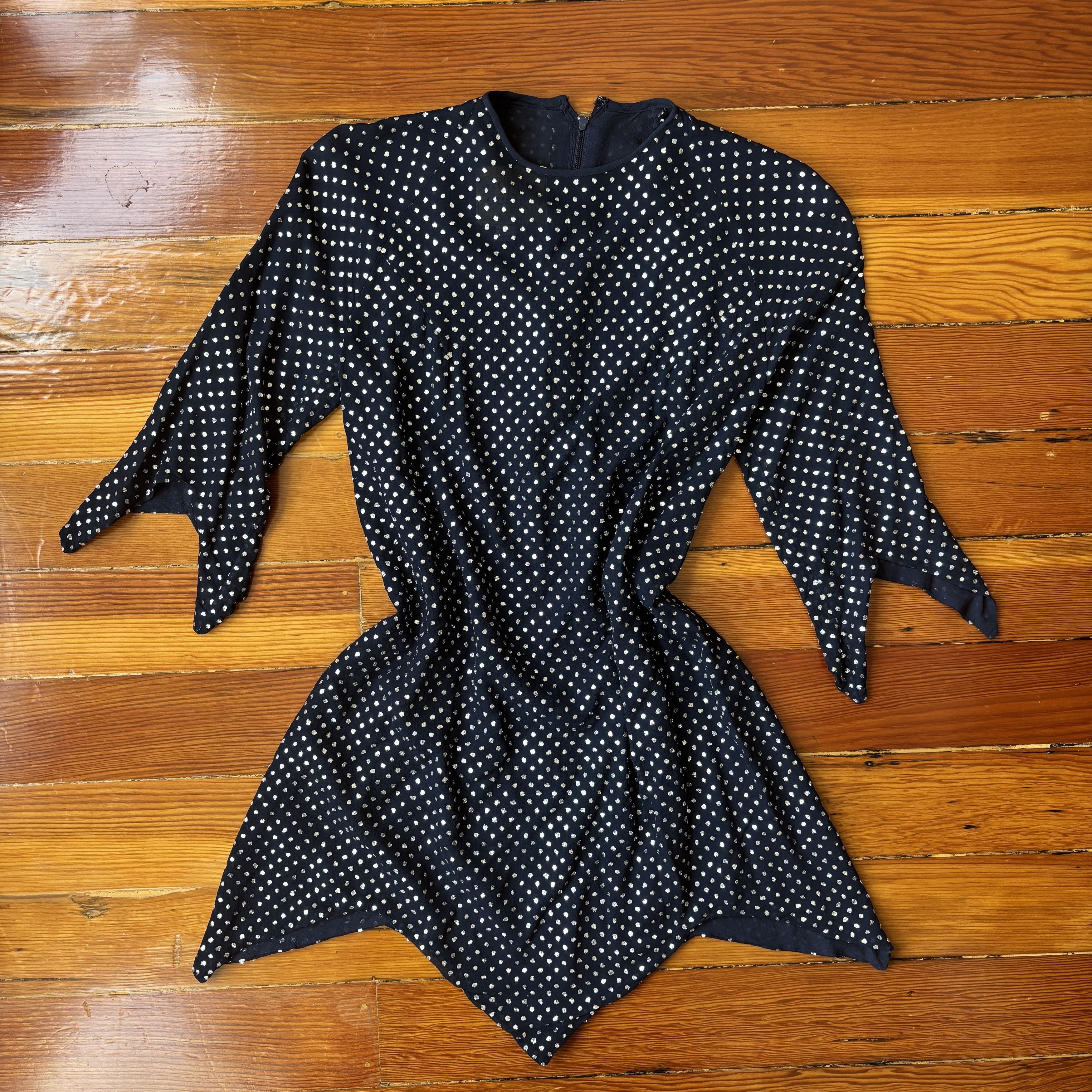 Vintage 70s True Vintage Glitter Disco Tunic Mini Dress Size S / US 4 / IT 40 - 1 Thumbnail