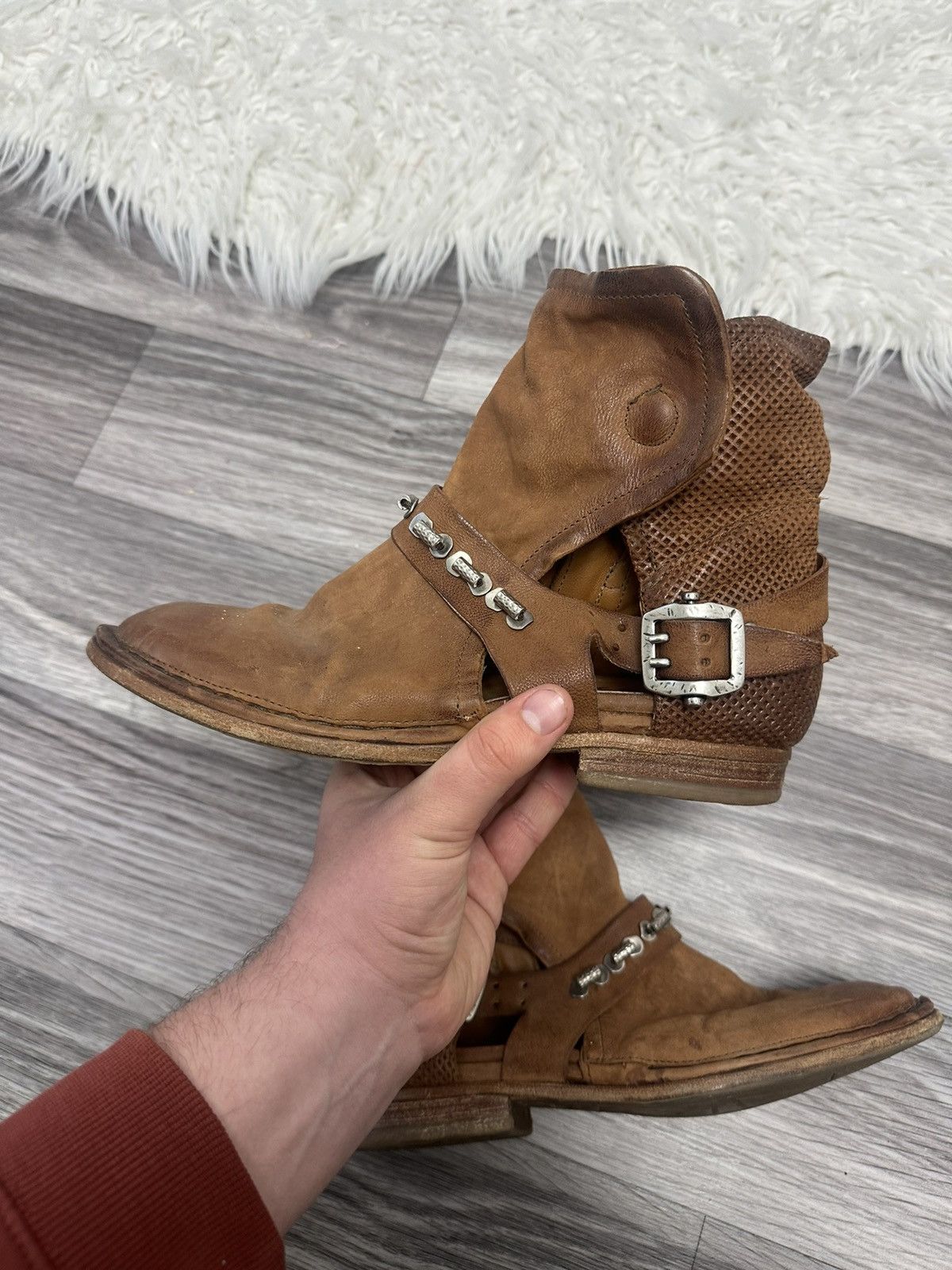 A.S.98 A.S98 Vintage Brown Ankle Boots Gothic y2k Avantgarde Size US 9 / IT 39 - 6 Thumbnail