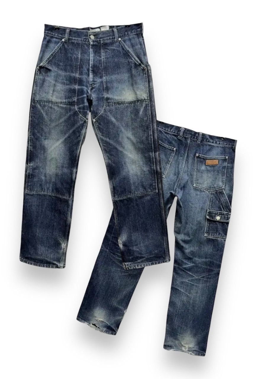 Uniform Studios SICK🔥BA-TSU STUDIO Carpenter Double Knee Thrashed Leg Baggy Size US 32 / EU 48 - 1 Thumbnail