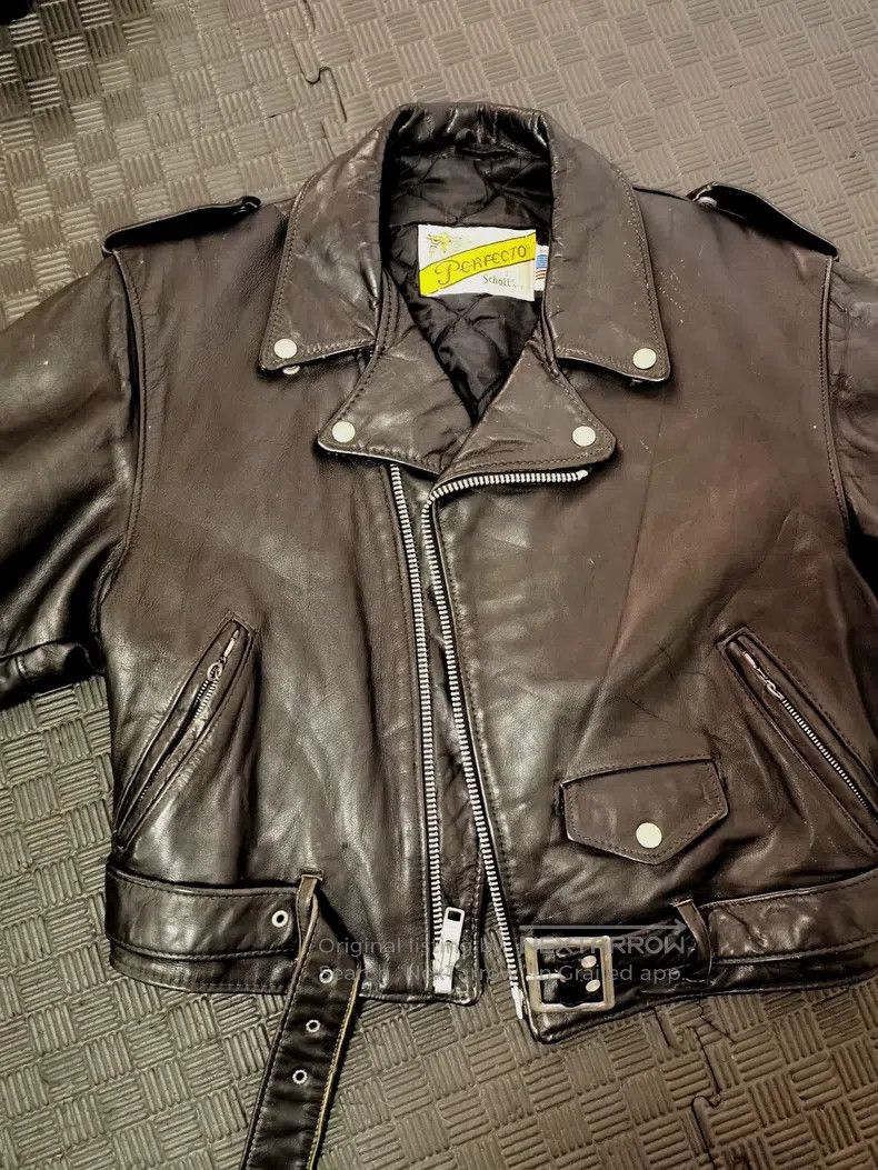 Schott Schott 618 leather jacket cable-stayed leather coat Size US S / EU 44-46 / 1 - 1 Thumbnail