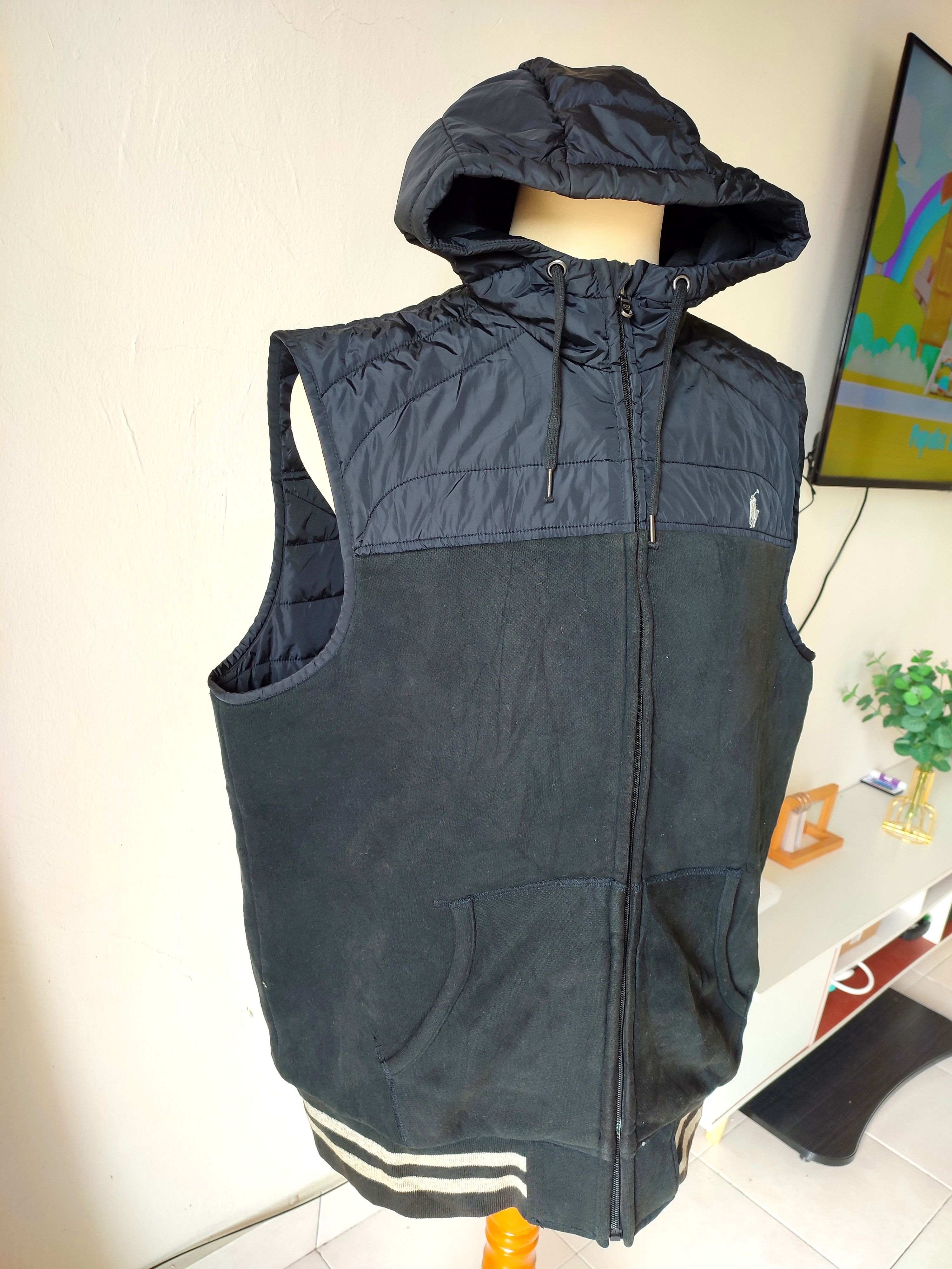 Polo Ralph Lauren Vintage Polo Ralph Lauren Sleeveless Jacket Hooded Size US XL / EU 56 / 4 - 7 Thumbnail