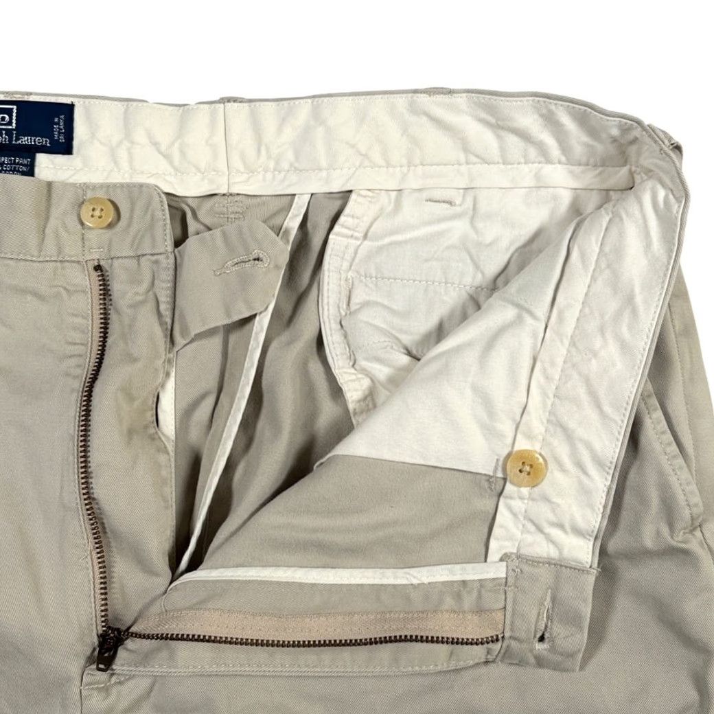Polo Ralph Lauren VINTAGE Polo Ralph Lauren Prospect Pants Mens 35x30 Brown Khaki Tan 90s Preppy Logo Chino Casual Cotton Pants Mens Regular 35 Inseam 30 Size US S / EU 44-46 / 1 - 4 Thumbnail