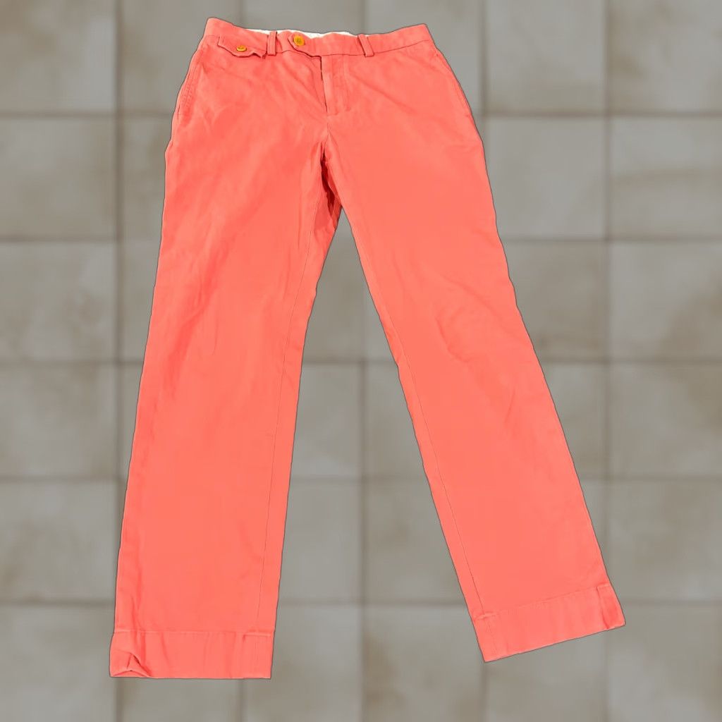 Brooks Brothers Brooks Brothers Chino Pants Mens 30x30 Milano Fit Pink Stretch Casual Preppy Modern 90s?? Size US 30 / EU 46 - 1 Thumbnail