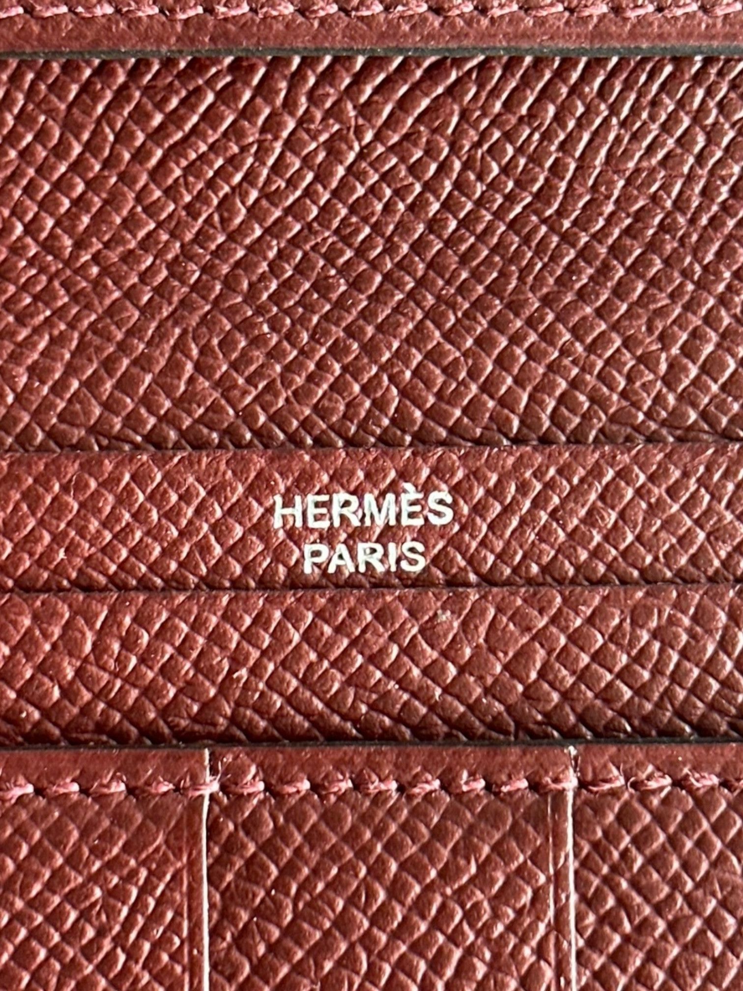 Hermes Hermes Red Epsom Bearn Wallet Size ONE SIZE - 4 Thumbnail