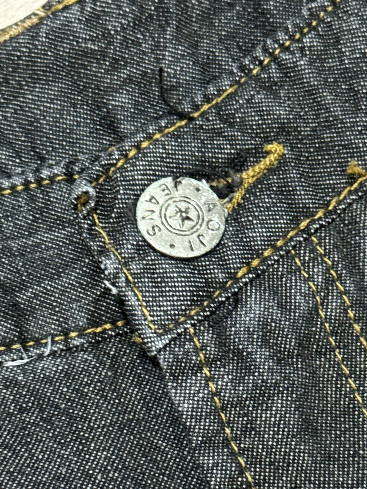 Vintage Vtg AOJI Jean Shorts Wide Leg Rave Y2K Baggy Skater Denim Size US 29 - 7 Thumbnail