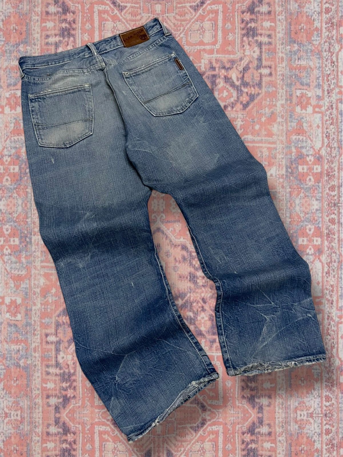 Japanese Brand Vintage Rare 1990s Designer Japan Ezra Fitch Mudwash Flared Size US 30 / EU 46 - 9 Thumbnail