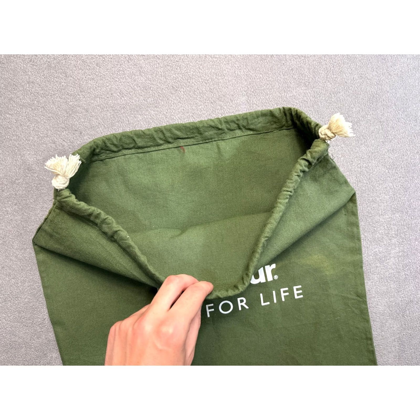 Barbour Barbour Green Drawstring Bag Mens Cotton Drawstring Bag Brand Barbour Green Bag Size ONE SIZE - 6 Thumbnail