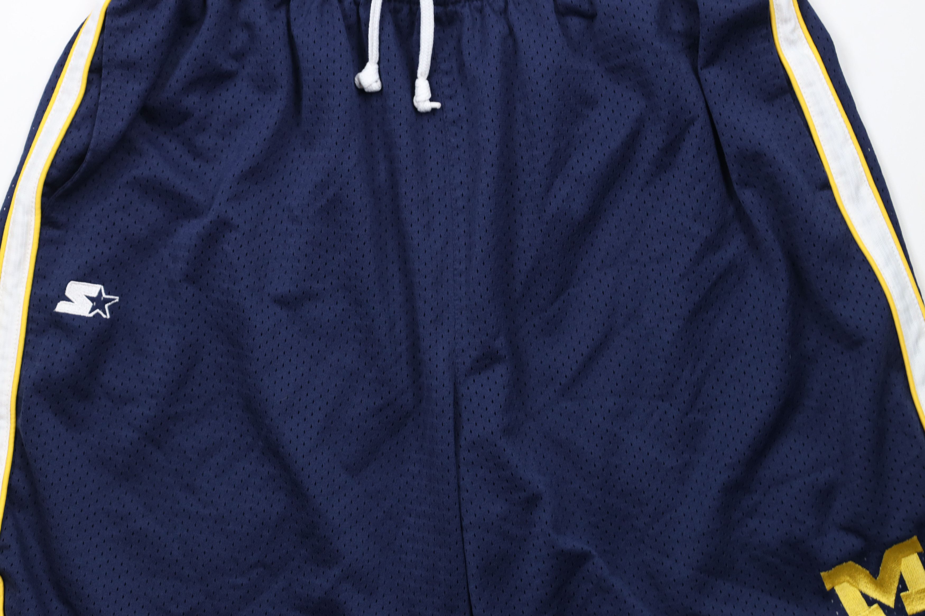 Starter × Vintage Vintage 90s Starter University of Michigan Basketball Shorts Size US 34 / EU 50 - 3 Thumbnail