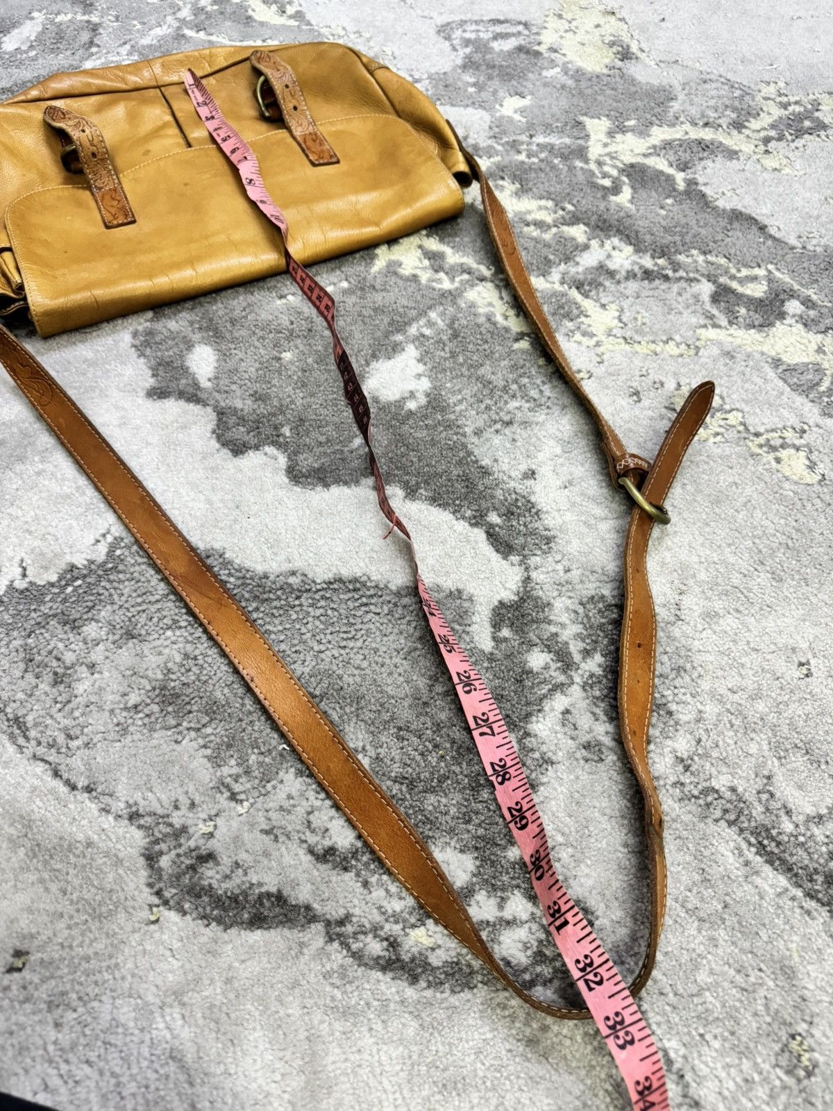 Yohji Yamamoto Y'SACCS BY YOHJI YAMAMOTO NATIVE LEATHER SLING BAG Size ONE SIZE - 8 Thumbnail