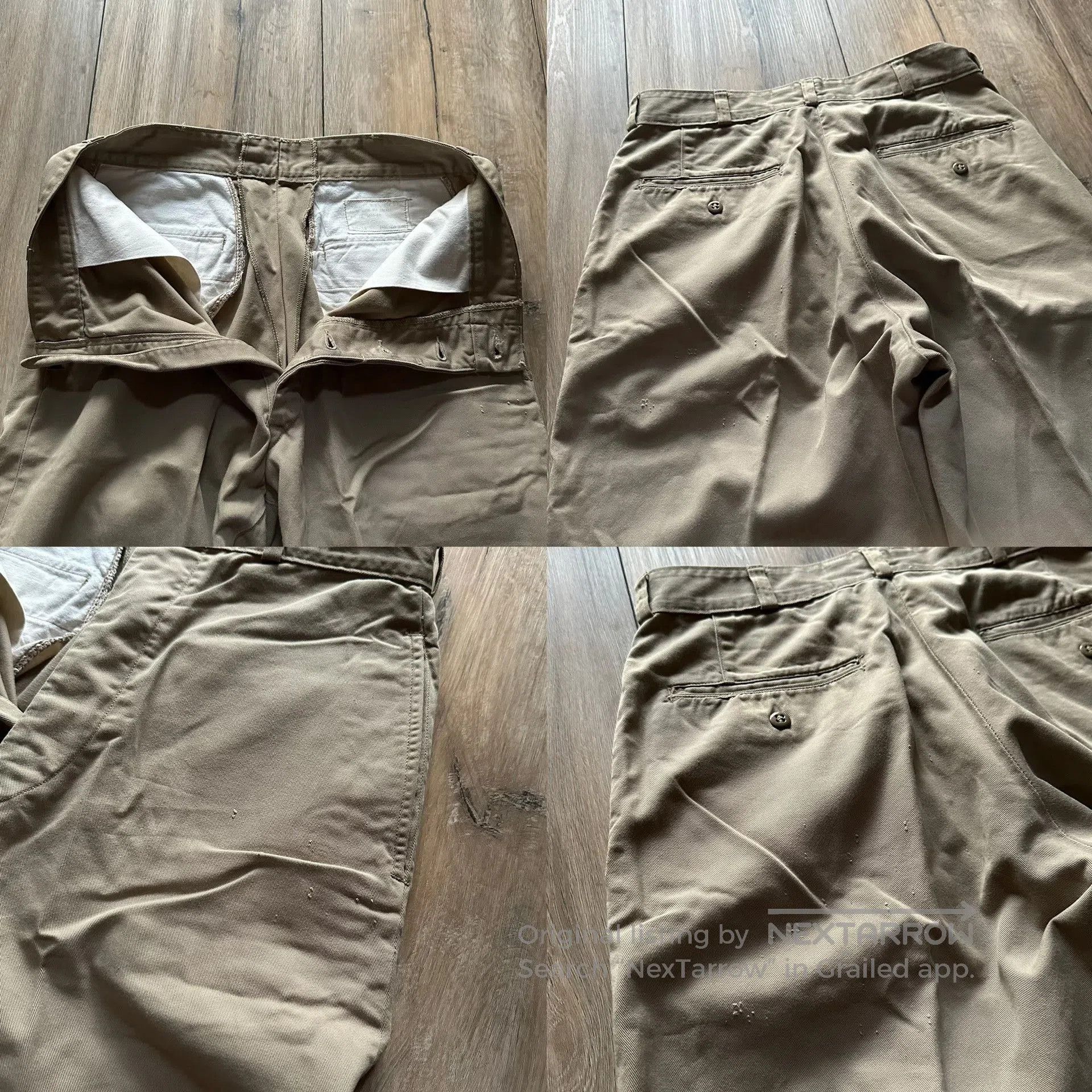 Other US Military Vintage Khaki Wide. Size US 30 / EU 46 - 7 Thumbnail