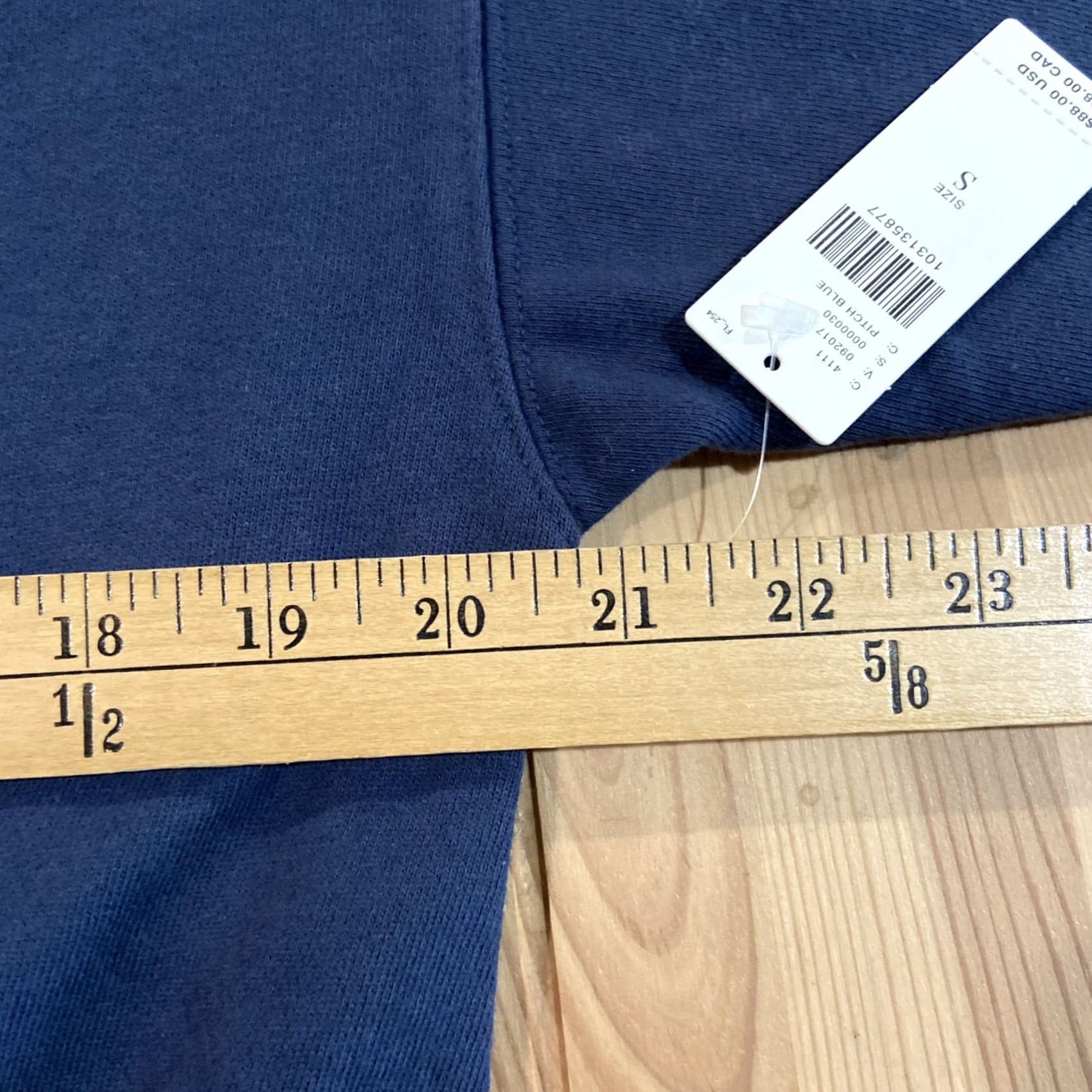 Anthropologie Anthropologie Pilcro The Niki Bubble Sweatshirt S Women Blue Pullover Activewear Sweatshirt Size S / US 4 / IT 40 - 7 Thumbnail