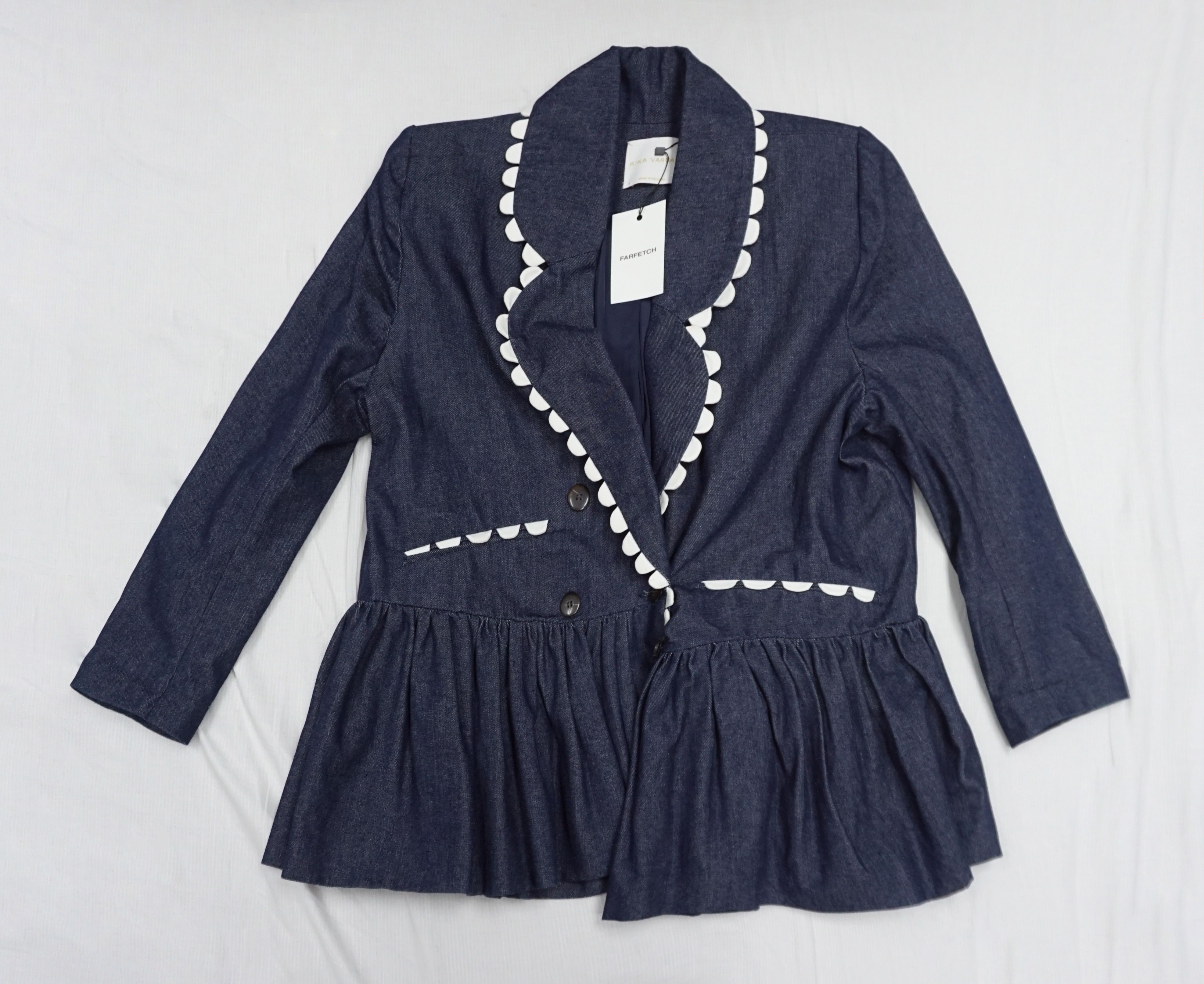 Other Kika Vargas denim blazer Size S / US 4 / IT 40 - 1 Thumbnail