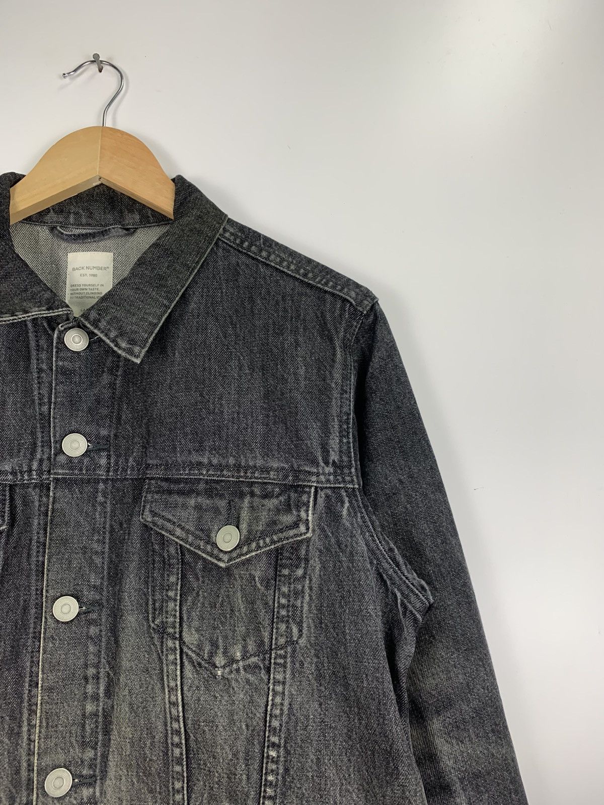 Japanese Brand Vintage Black Number Denim Jacket Size US L / EU 52-54 / 3 - 8 Thumbnail