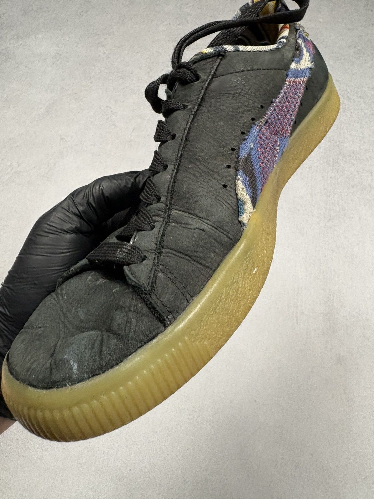 Puma Distressed Puma Clyde Coogi Patchwork Sneakers Gum Sole Y2K Size US 9.5 / EU 42-43 - 9 Thumbnail