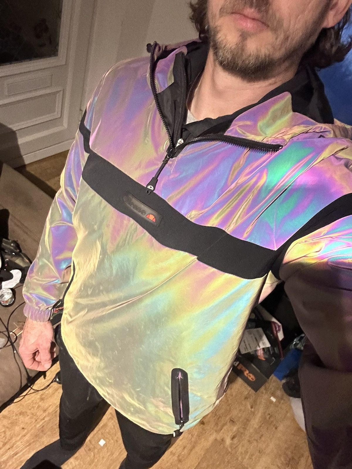 Ellesse Rare Ellesse Reflective Windbreaker - SAMPLE - Medium Size US M / EU 48-50 / 2 - 2 Thumbnail