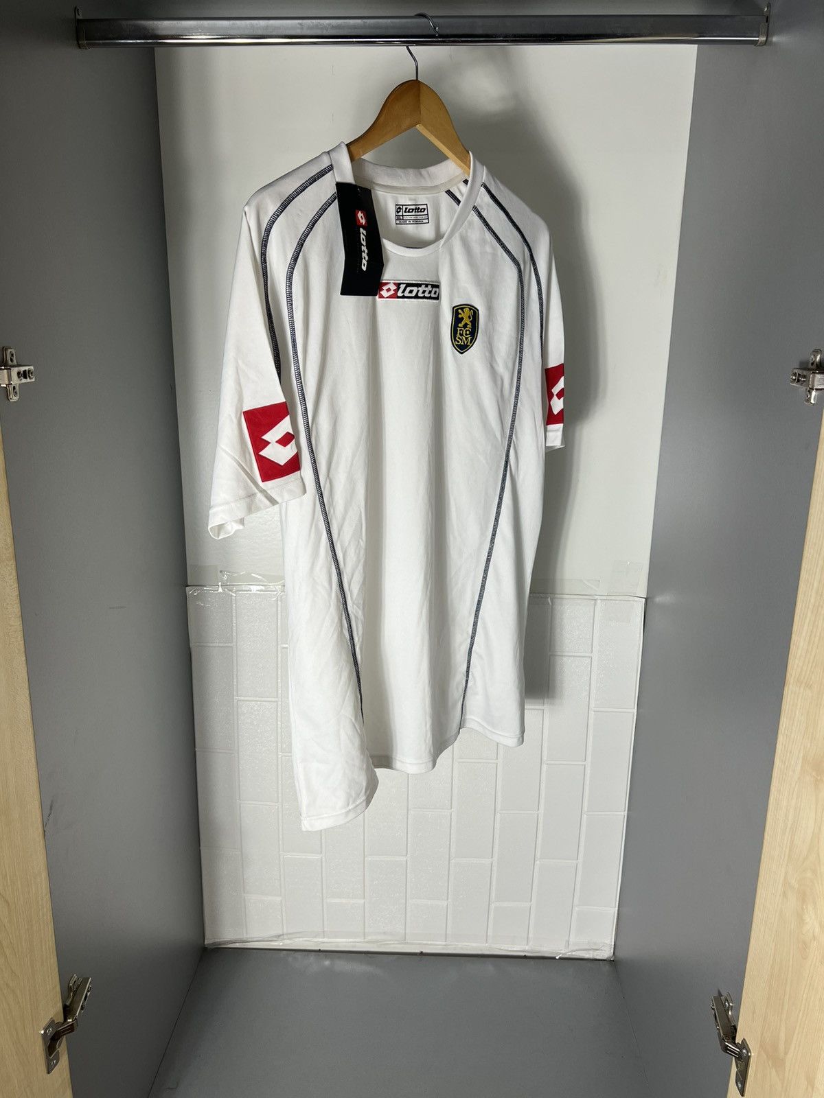Lotto Sport VINTAGE LOTTO FC SOCHAUX FRANCE RETRO SOCCER JERSEY Y2K 90s Size US XXL / EU 58 / 5 - 7 Thumbnail