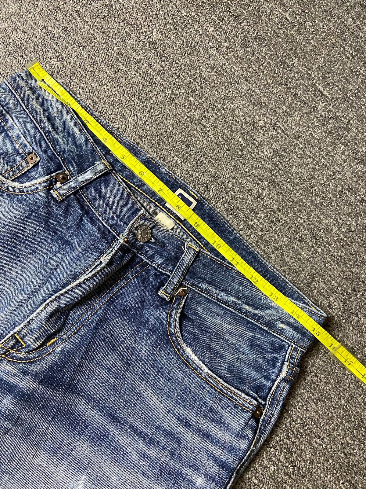 Gap × Vintage GAP 1969 Slim Fit Bootcut Ripped Jeans (123) Size US 30 / EU 46 - 9 Thumbnail