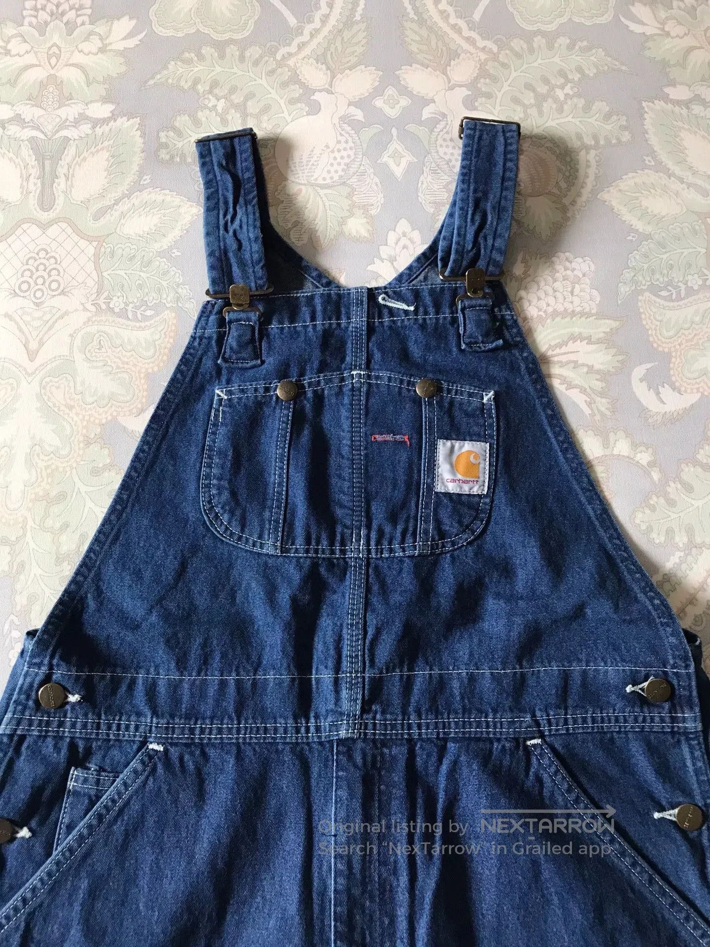 Carhartt Carhartt R07 Washed Denim Overalls W34L30. Size US 34 / EU 50 - 1 Thumbnail