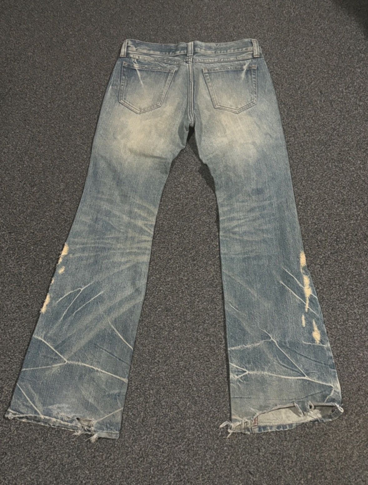 JACKROSE Japanese Distressed Flared Denim Size US 31 - 2 Thumbnail