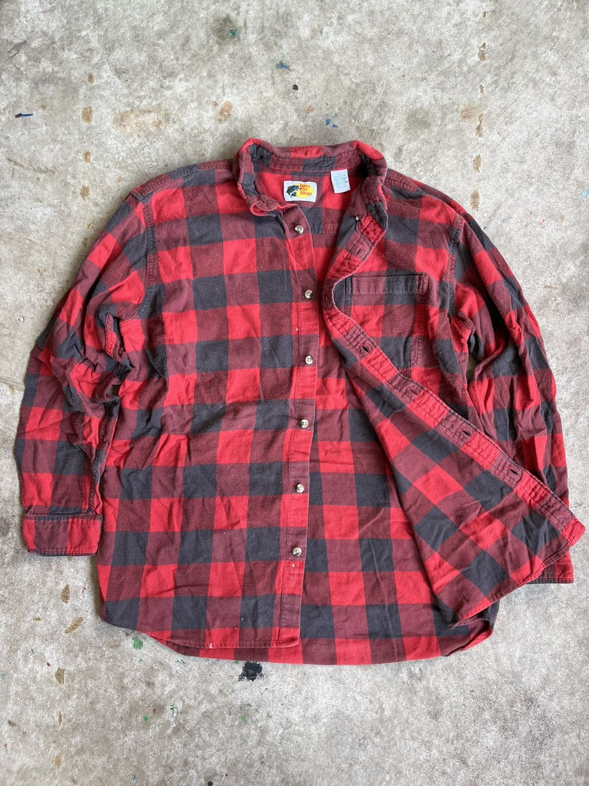 Bass Pro Shops × Flannel Bass Pro Shop Red Flannel Button Up Longsleeve Size US XL / EU 56 / 4 - 2 Thumbnail