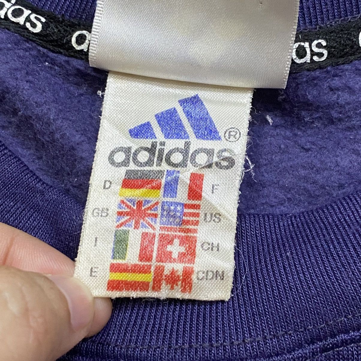 Adidas Vintage 90s ADIDAS Embroidered Logo Sweatshirt Size US L / EU 52-54 / 3 - 5 Thumbnail