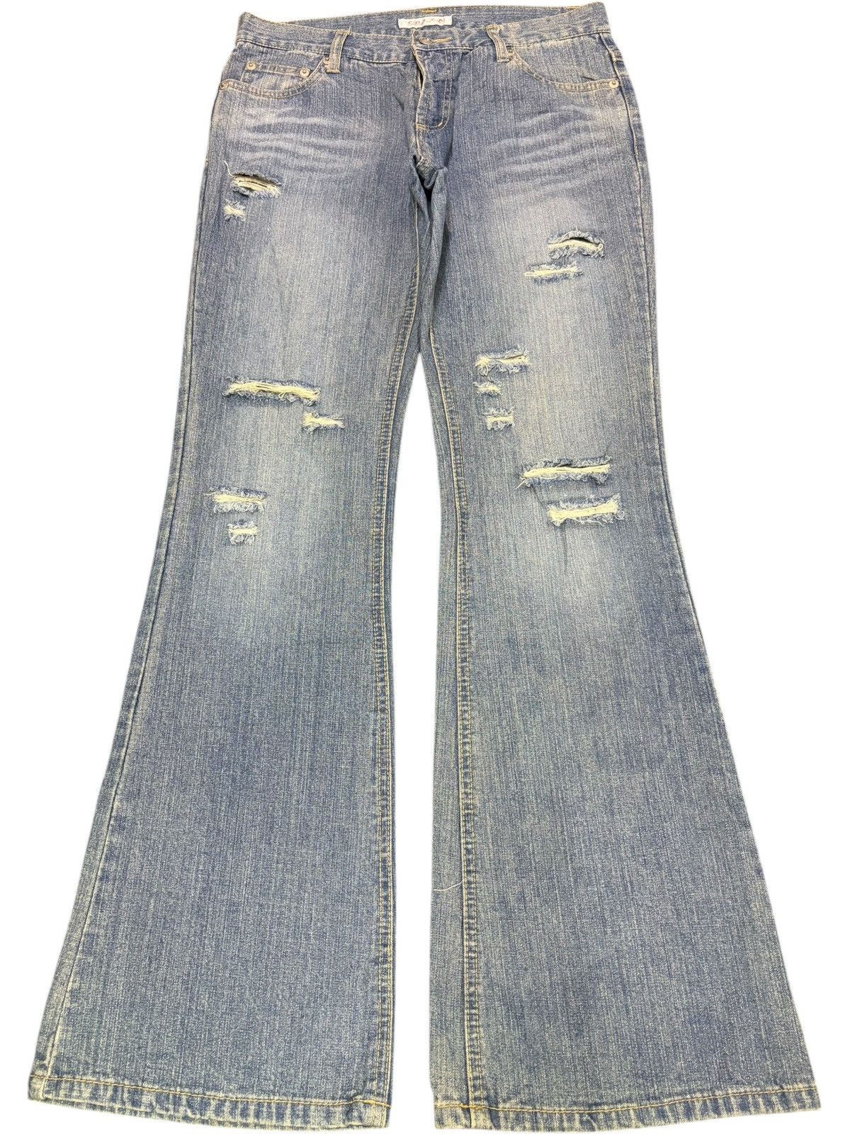 Hysteric Glamour Vintage Japanese Brand Distressed Flare Jeans Size 30" / US 8 / IT 44 - 1 Thumbnail